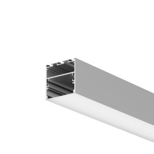 Алюминиевый профиль накладной-подвесной 50x50 (Серебро