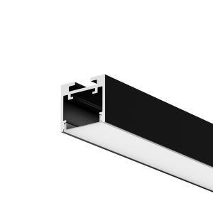 Алюминиевый профиль накладной-подвесной 25x22 (Черный