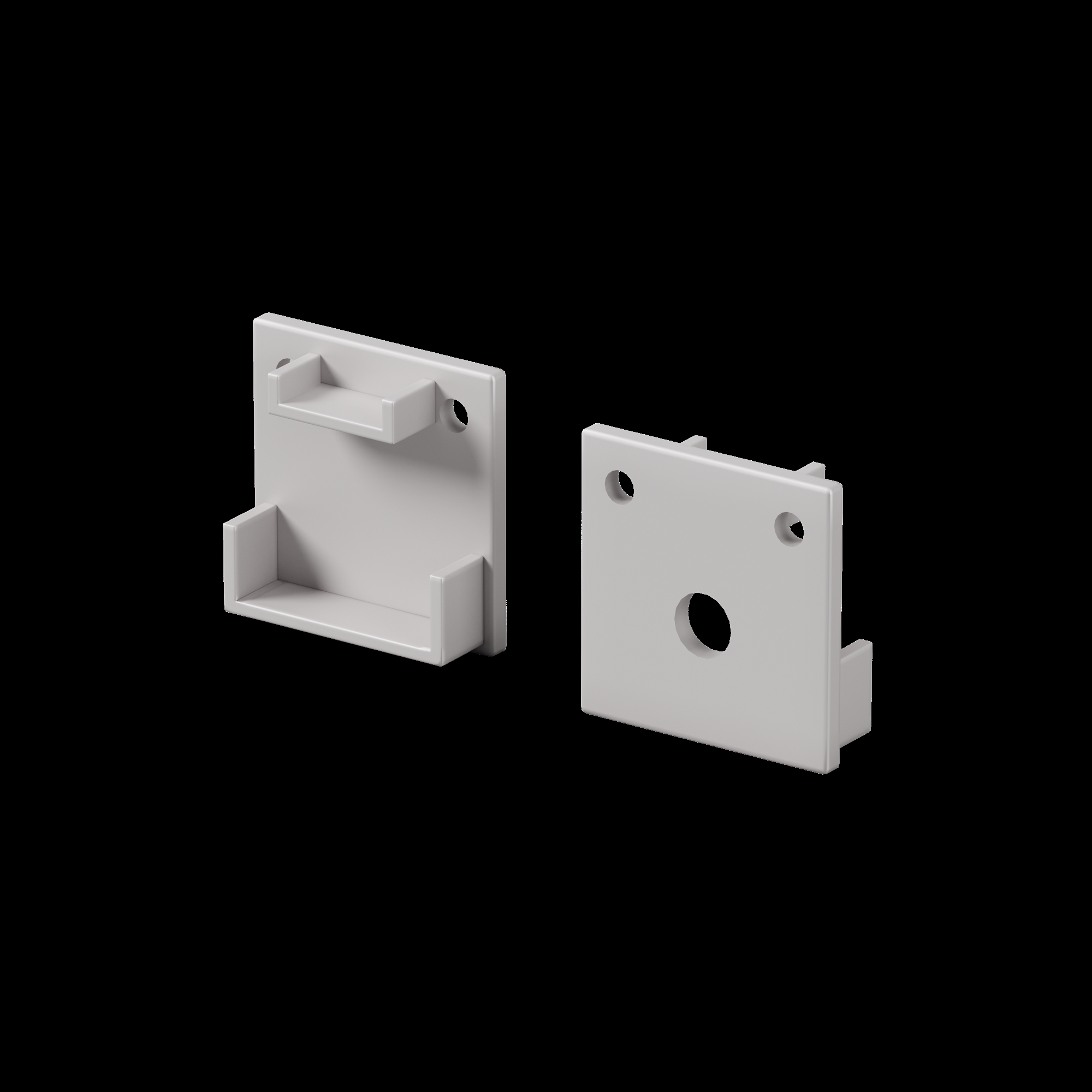 Комплект заглушек (для профиля 20×20) 2 шт.