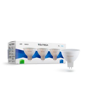 Светодиодная лампа Simple MR16 7W 4000K 110° GU5.3 (7175) 3шт. Лампочка Voltega 7175