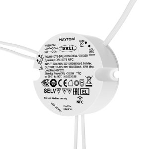Источник тока DALI NFC DT6 10W 100-500mA +PUSH DIM Источник тока Lighting control 721029