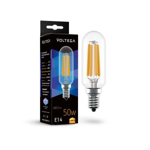 Светодиодная лампа Crystal Candle 5W 4000K E14 340° Лампочка Voltega 7267