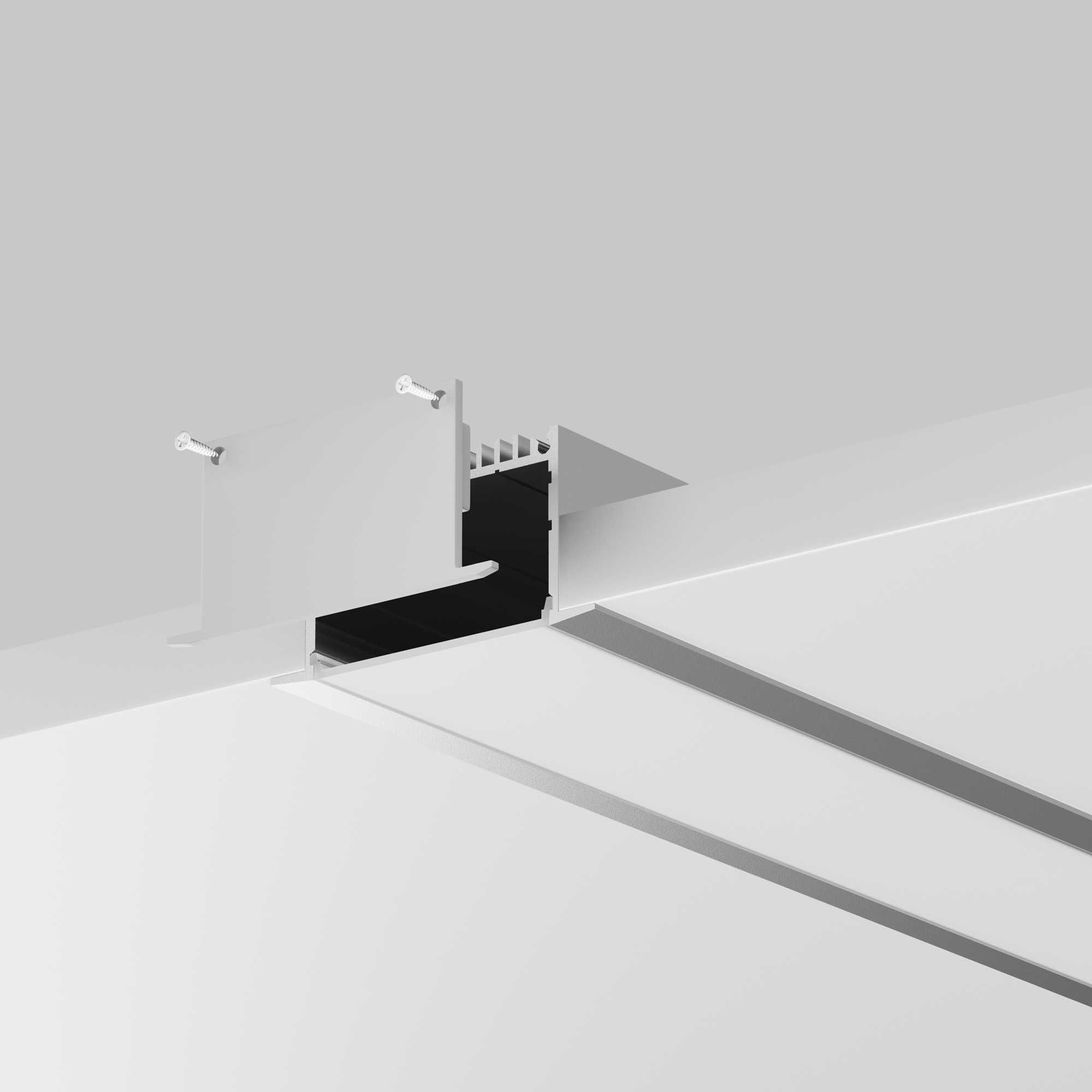 Алюминиевый профиль встраиваемый ALM-6332-S-2M Профиль Led Strip 632004 — изображение 3