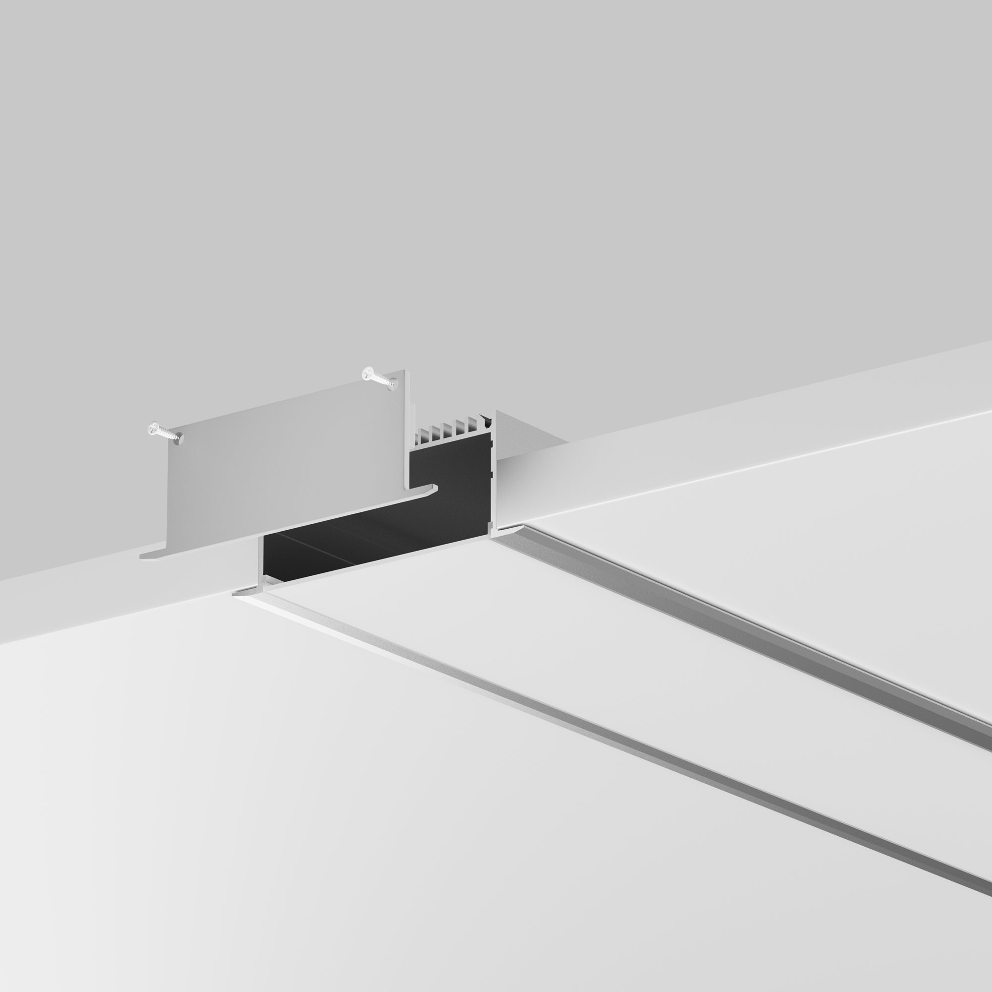 Алюминиевый профиль встраиваемый ALM-8832-S-2M Профиль Led Strip 632007 — изображение 3