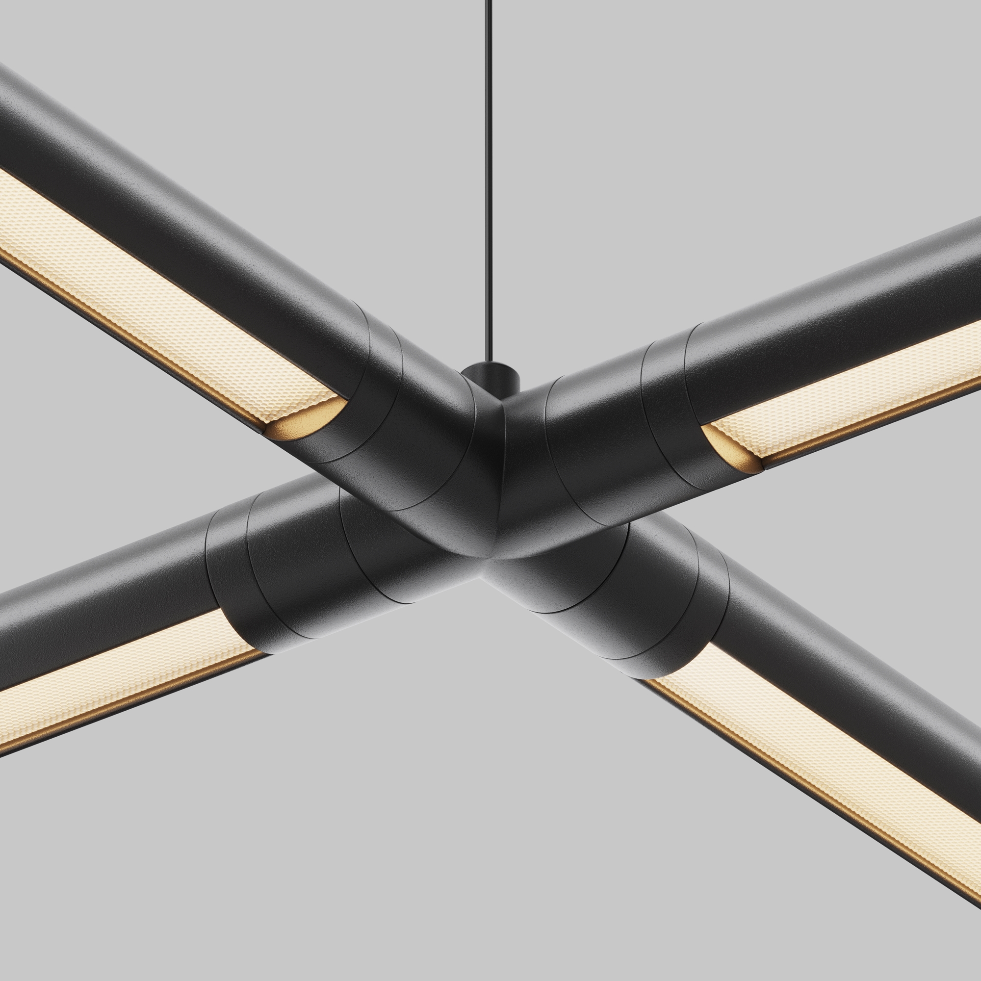 Х-образный вертикальный коннектор для системы Shelf без ввода питания Комплектующие для систем освещения с токоведущими элементами Technical CA017TX-B — изображение 2