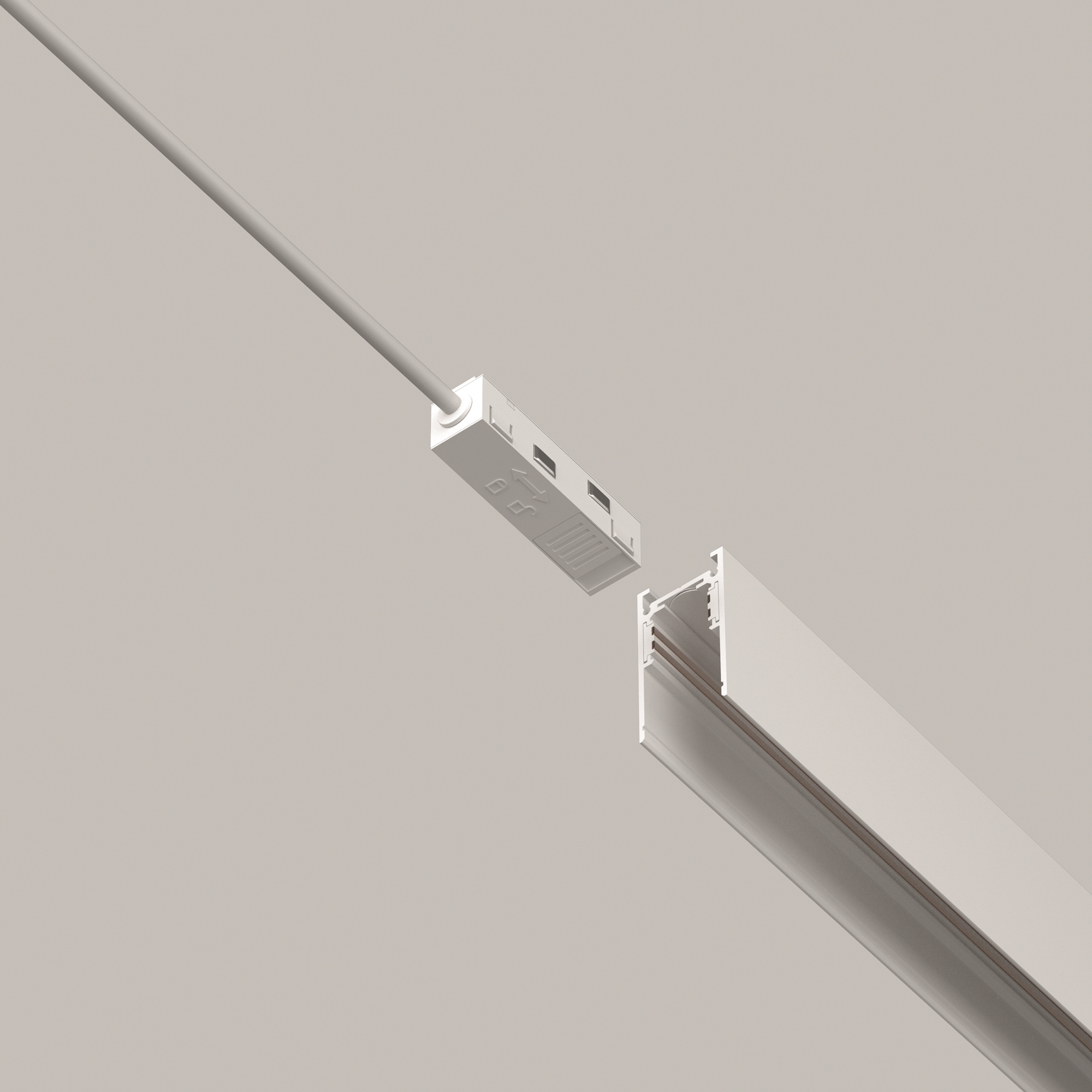 Ввод питания Exility белый Комплектующие для систем освещения с токоведущими элементами Technical TRA034B-42W-1 — изображение 2