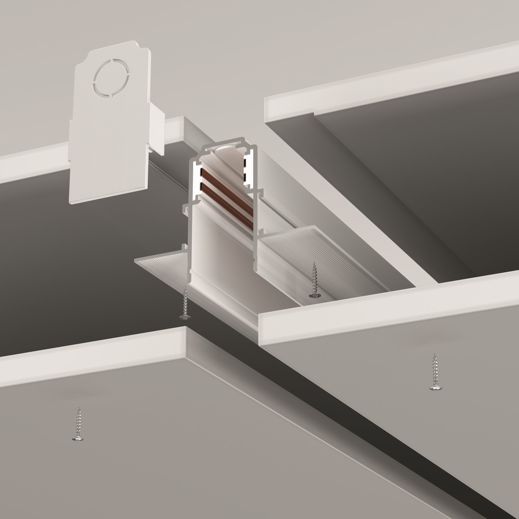 белый Шинопровод встраиваемый Technical TRX034-422.12W