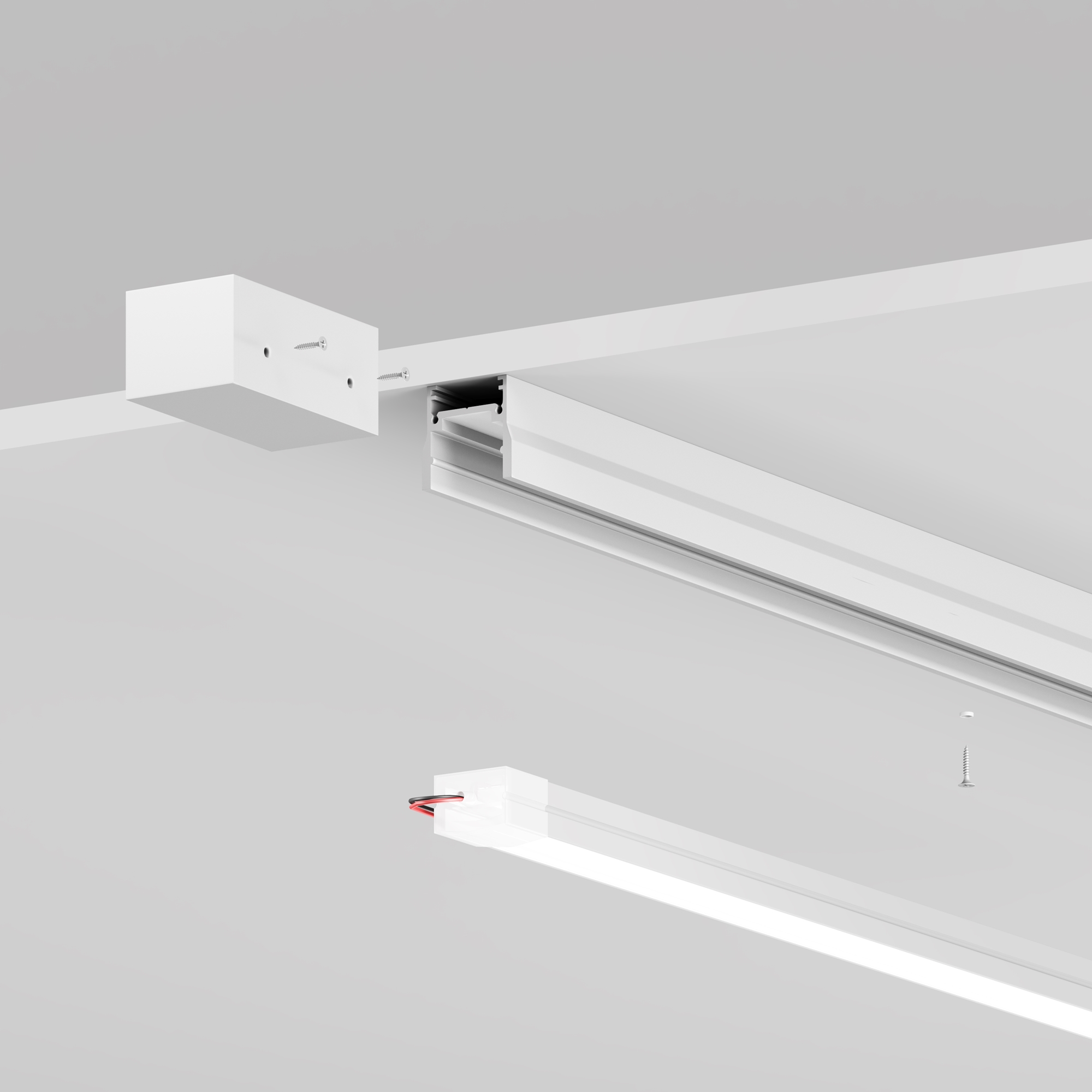 Профиль 3м Elasity IP накладной белый Профиль Outdoor O-TR001-P-W3M — изображение 3