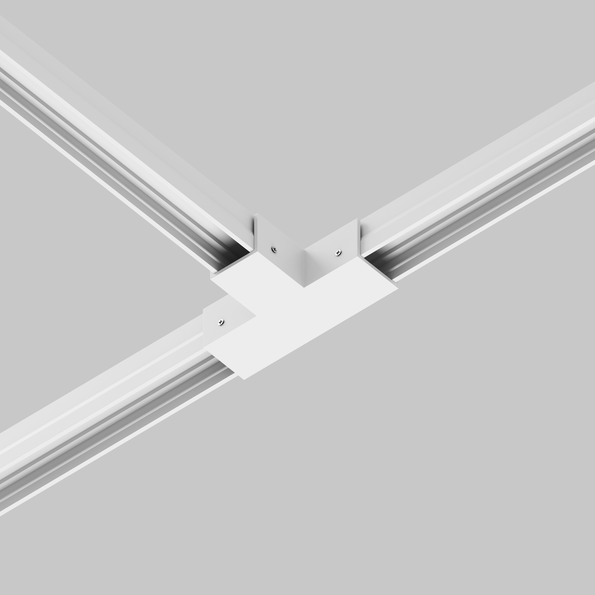Коннектор T-образный для профиля Elasity IP Комплектующие для профиля Outdoor O-TR001-TC-W — изображение 3