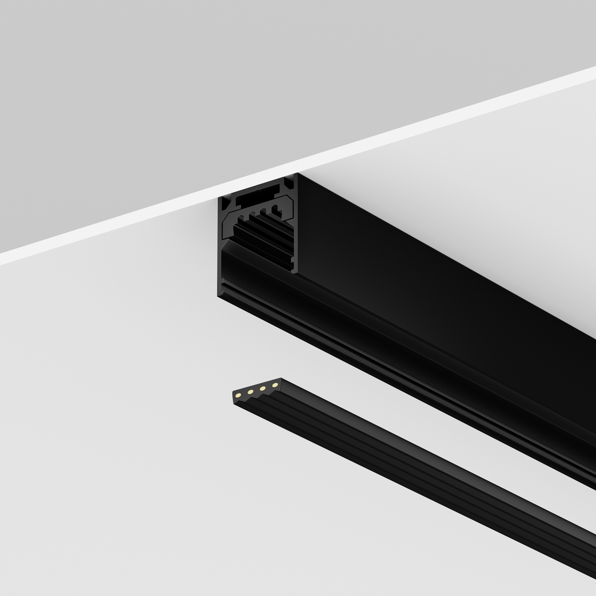 Токоведущая лента 10м Exility IP черный Комплектующие для уличной трековой системы с токоведущими элементами Outdoor O-TR002-PW-10M — изображение 3