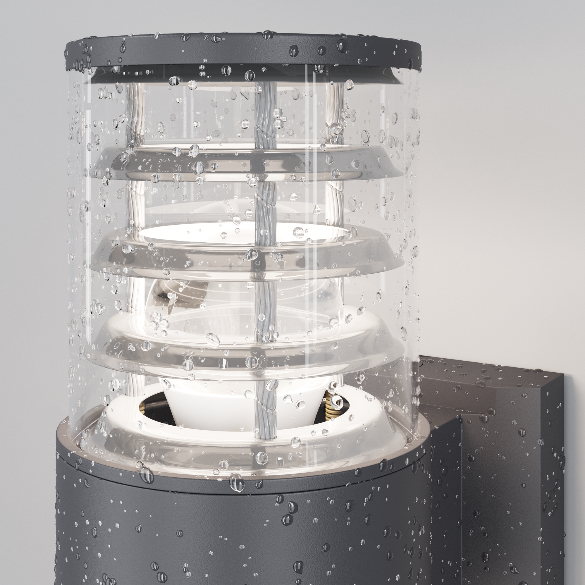 Настенный светильник (бра) Bronx E27х1 60Вт IP 54 Уличный настенный светильник Outdoor O576WL-01GR — изображение 3