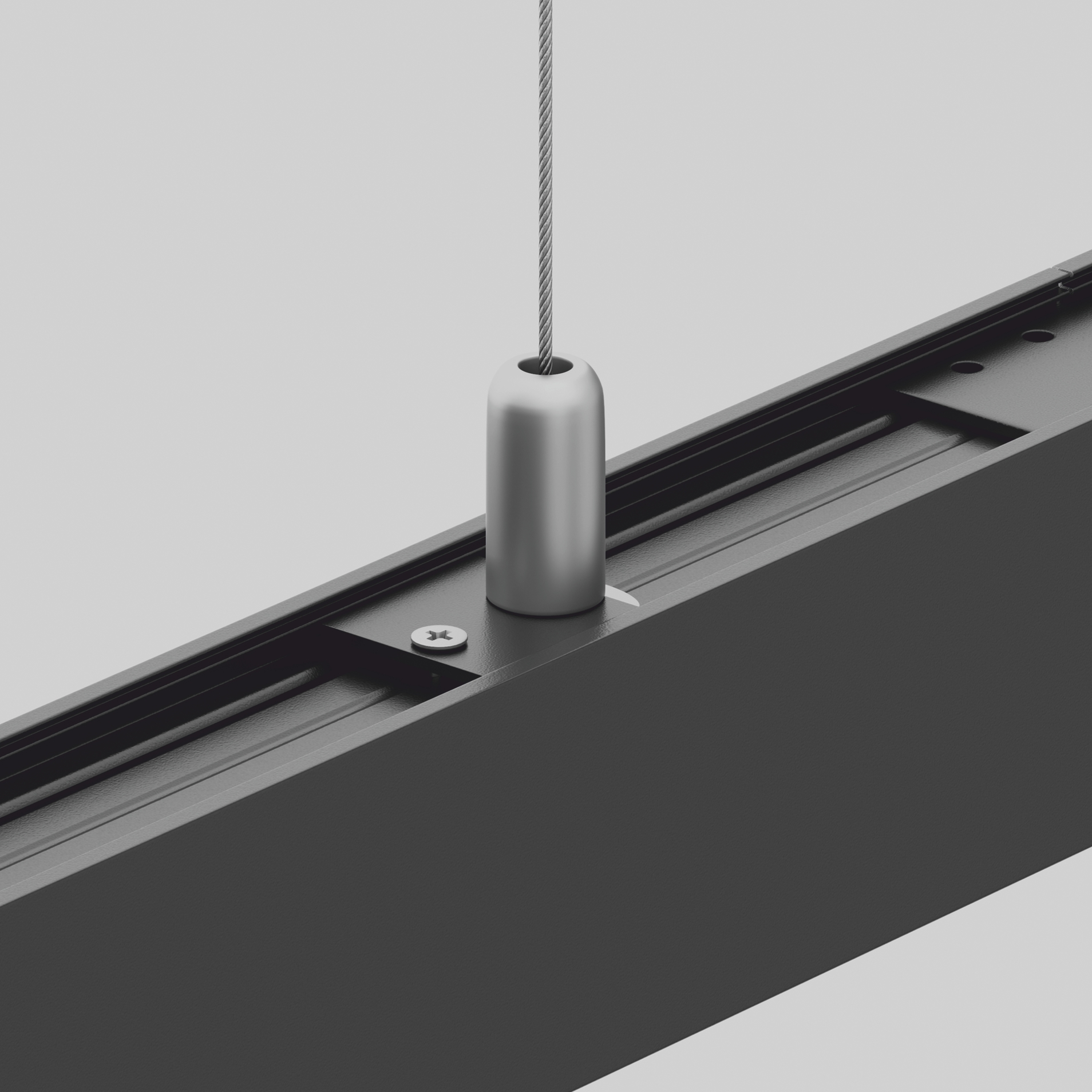 Крепление для троса S35 черное 1 шт. Комплектующие для накладной трековой системы Technical TRA004HP-21B — изображение 3