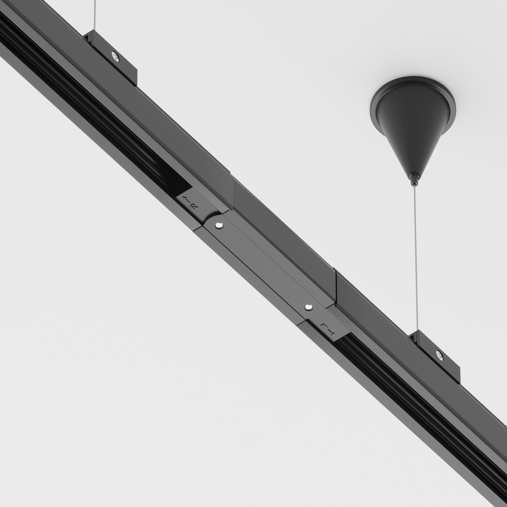 Коннектор прямой Trinity черный Комплектующие для систем освещения с токоведущими элементами Technical TRA005C-31B — изображение 2