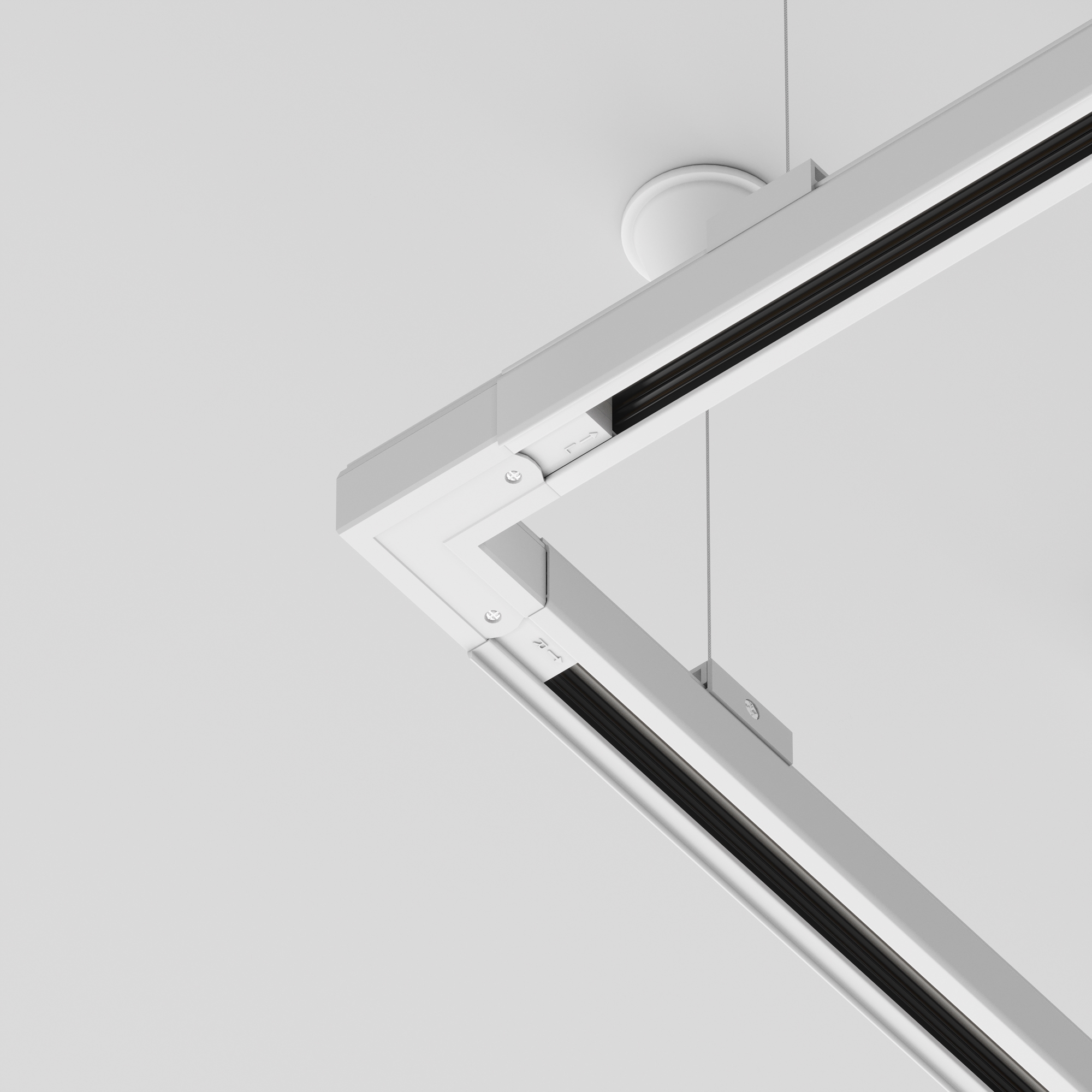 Коннектор угловой внешний Trinity белый Комплектующие для систем освещения с токоведущими элементами Technical TRA005CL-31W-L — изображение 2