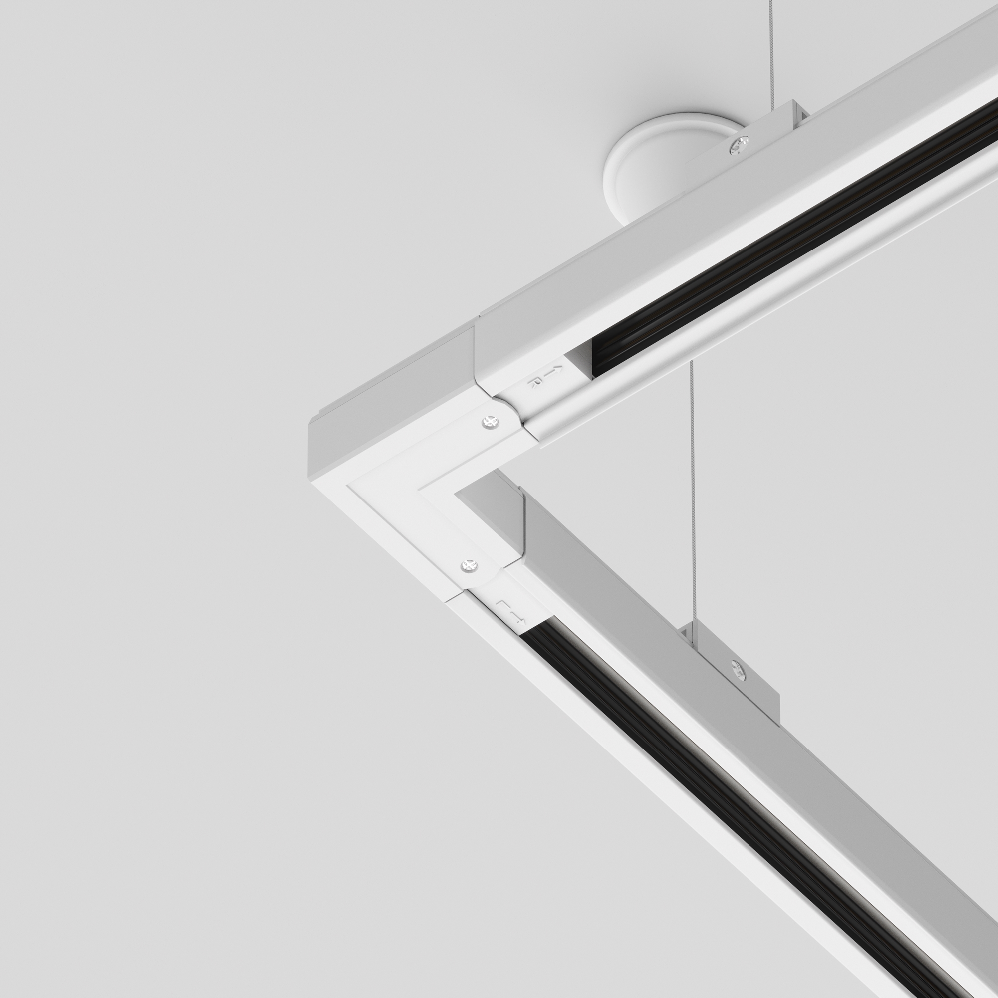 Коннектор угловой внутренний Trinity белый Комплектующие для систем освещения с токоведущими элементами Technical TRA005CL-31W-R — изображение 2