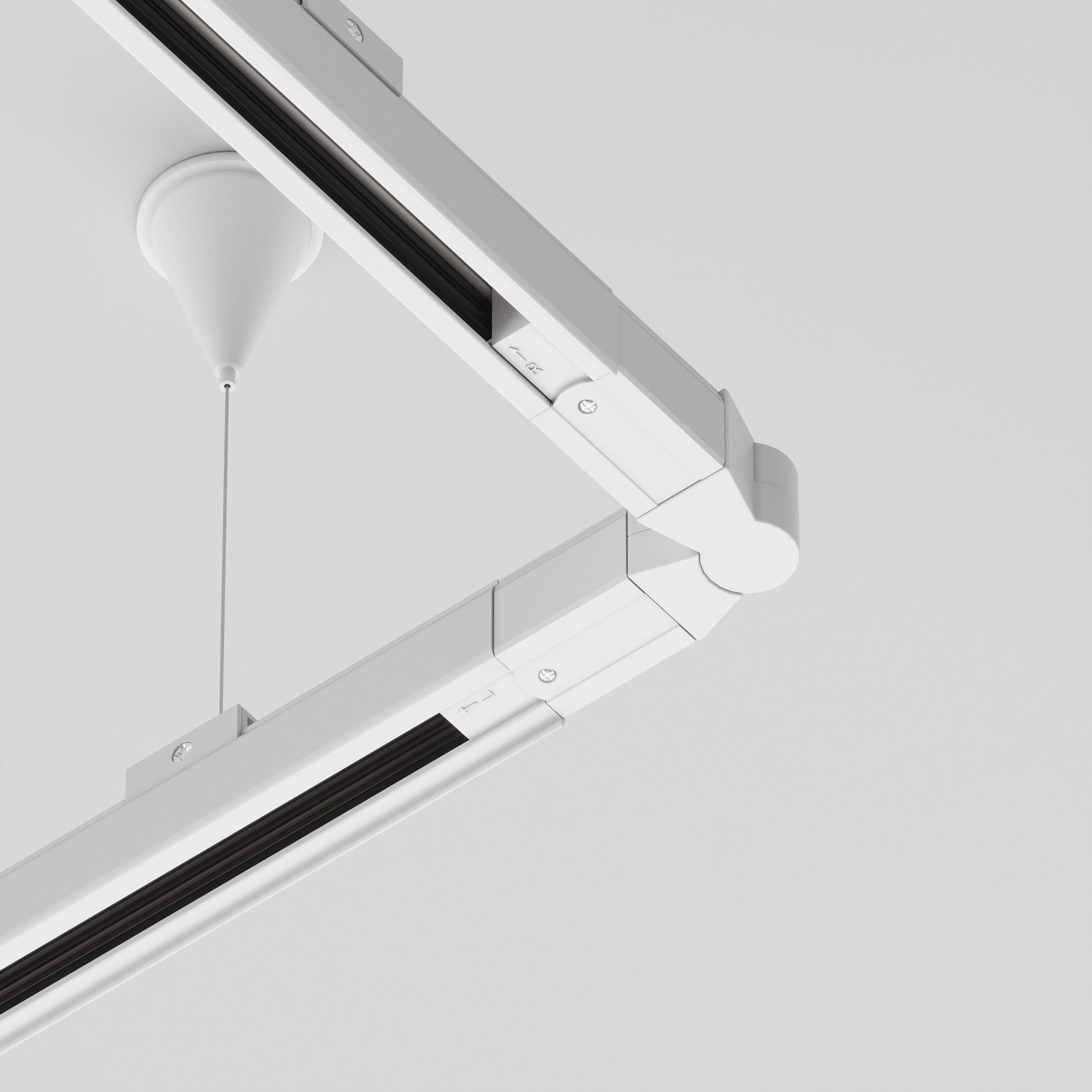 Коннектор поворотный шарнирный Trinity белый Комплектующие для систем освещения с токоведущими элементами Technical TRA005CS-31W — изображение 2