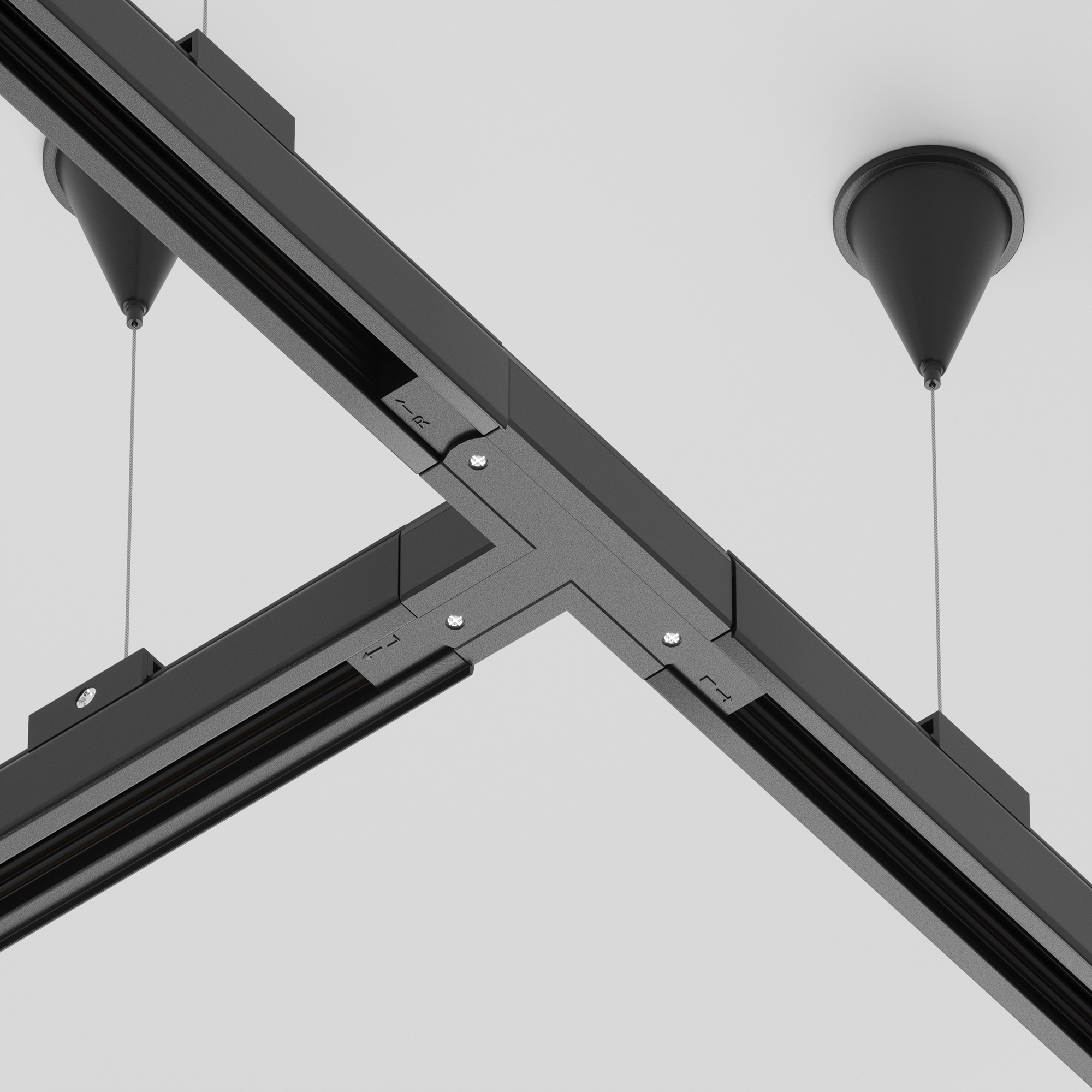 Коннектор Т-образный левый Trinity черный Комплектующие для систем освещения с токоведущими элементами Technical TRA005CT-31B-L — изображение 2