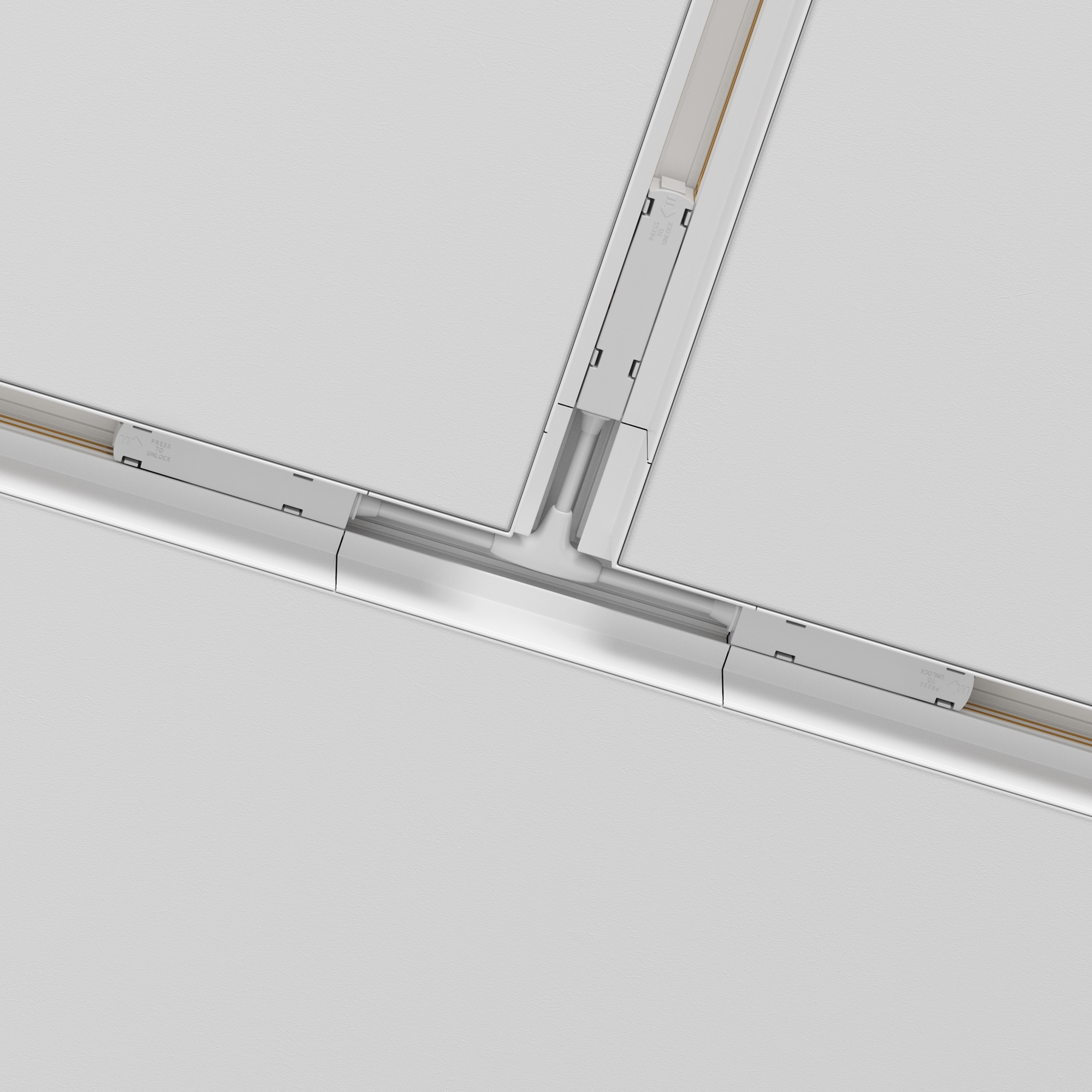 Коннектор Т-образный Gravity встраиваемый белый Комплектующие для встраиваемой трековой системы Technical TRA010CT-42W — изображение 2