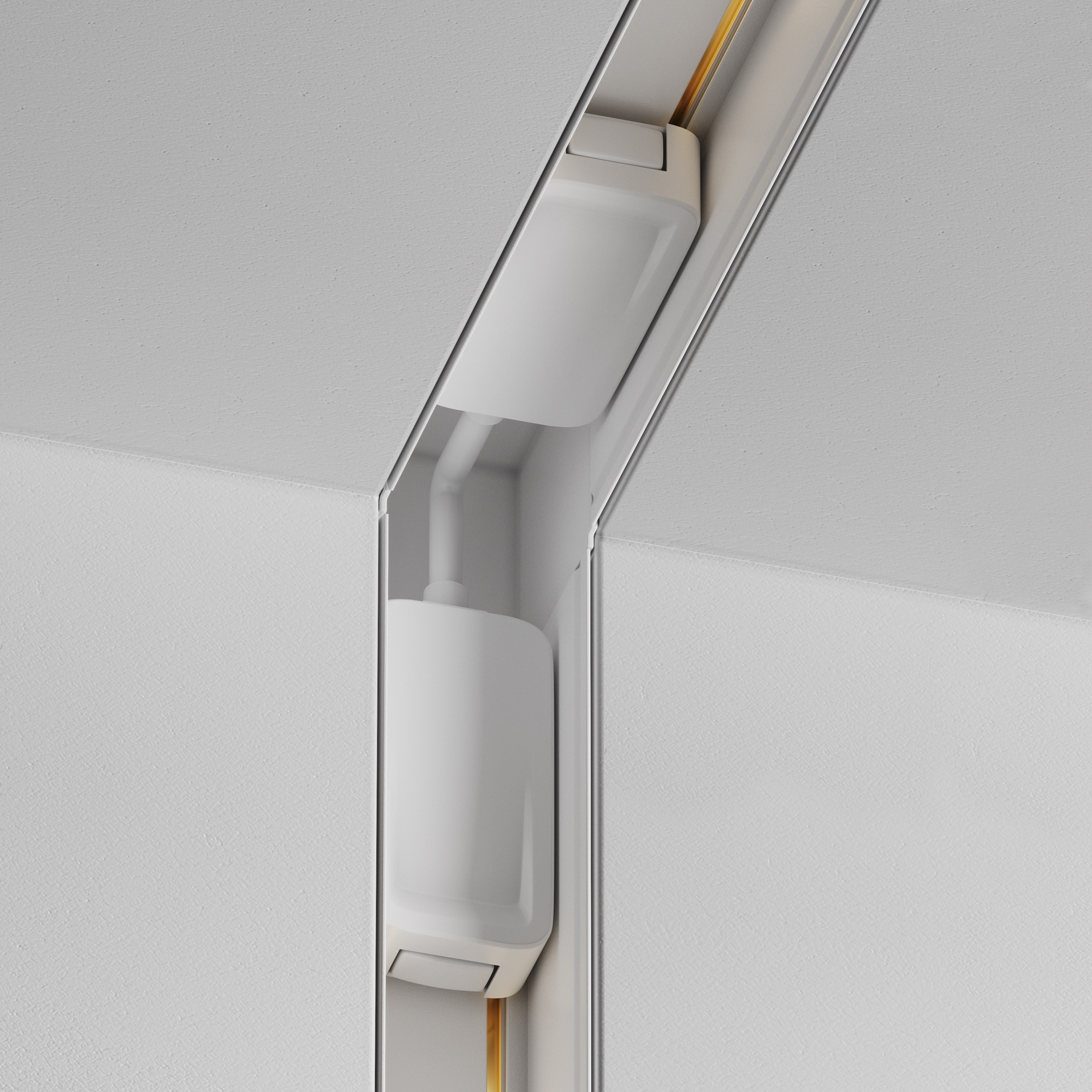 Коннектор угловой внутренний Radity встраиваемый белый Комплектующие для встраиваемой трековой системы Technical TRA084CT-12W — изображение 2