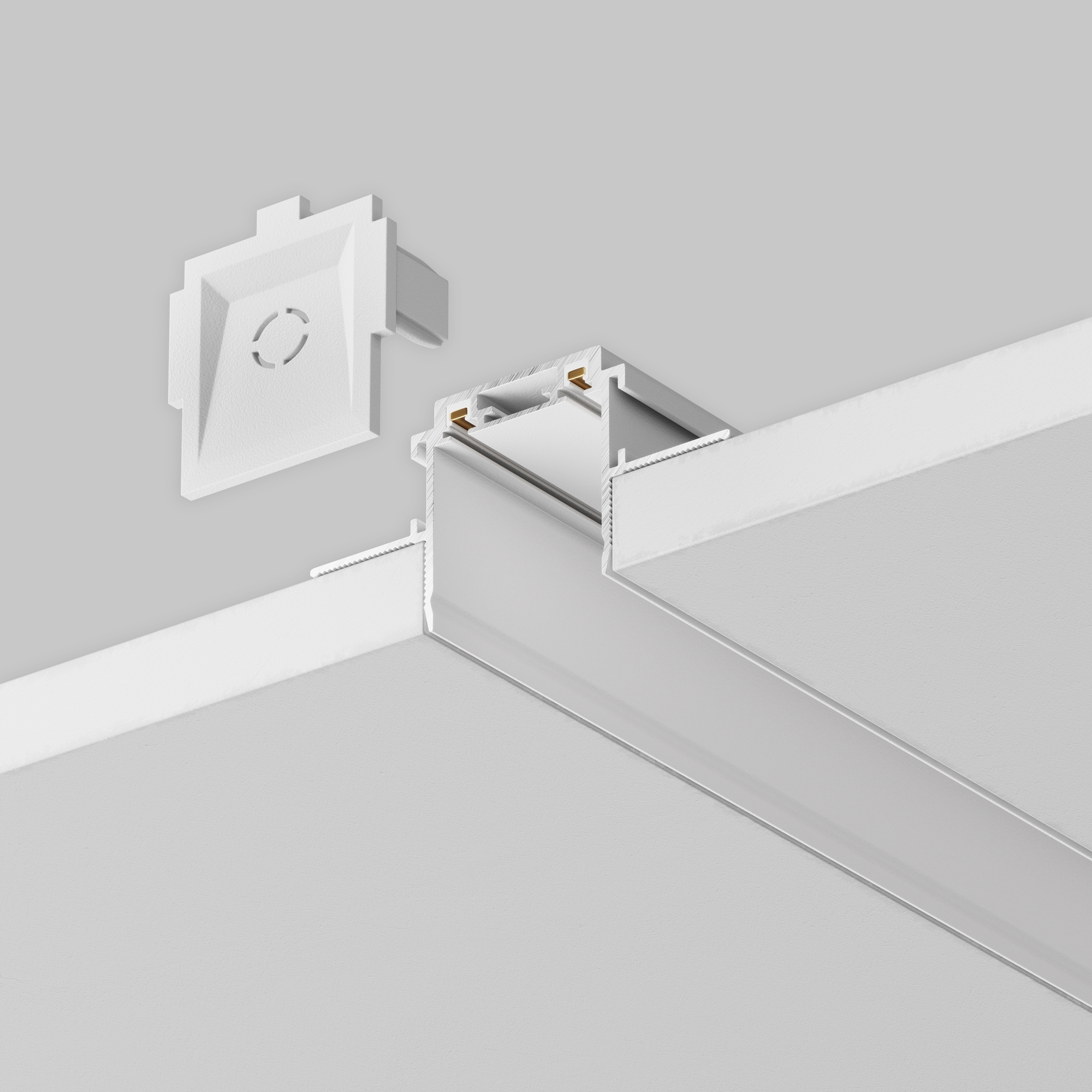 Шинопровод 2м Radity встраиваемый белый Шинопровод встраиваемый Technical TRA084MP-12W — изображение 3
