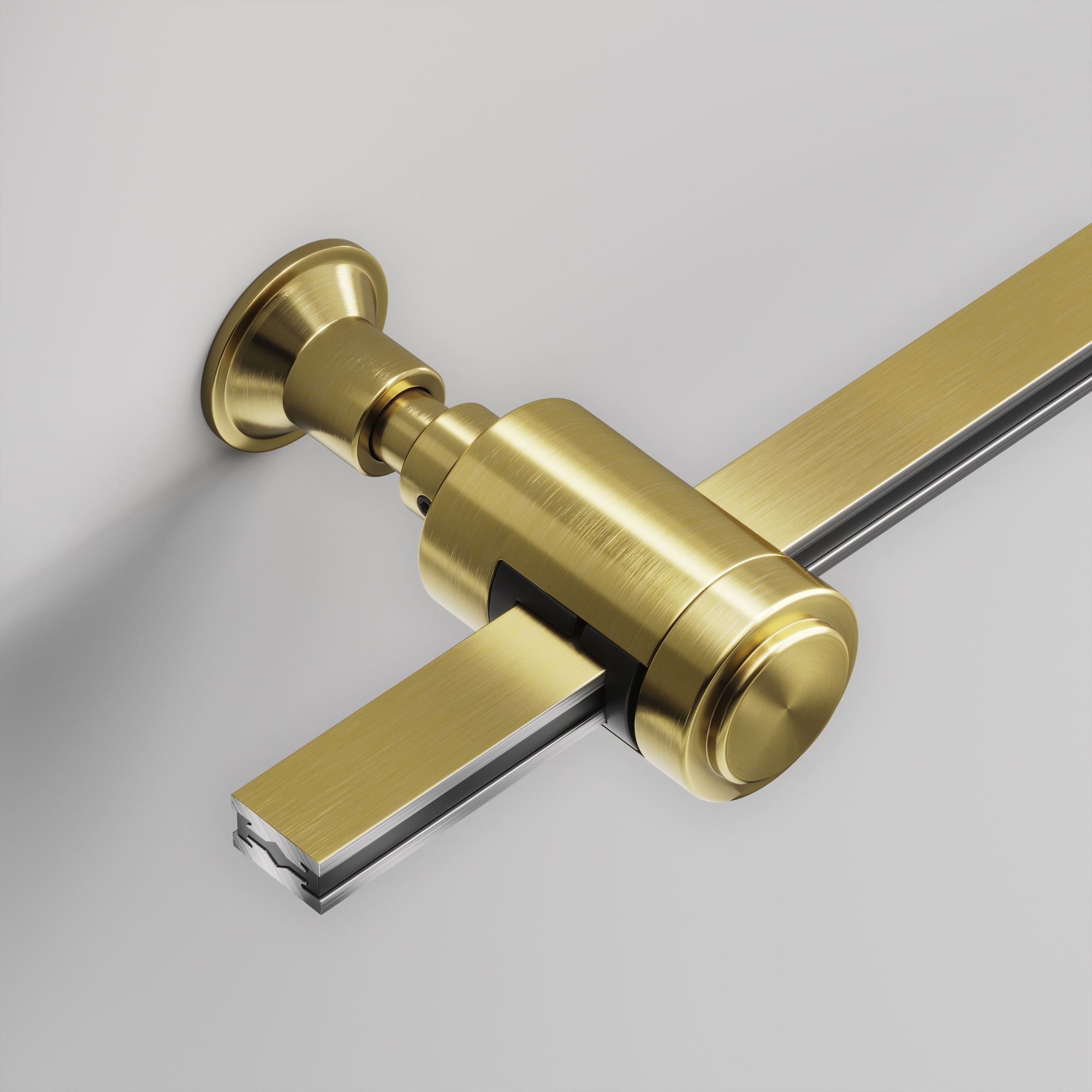 Крепление настенное Wall одинарное Flarity латунь Комплектующие для трековой системы Technical TRA155CW-S1-BS — изображение 2