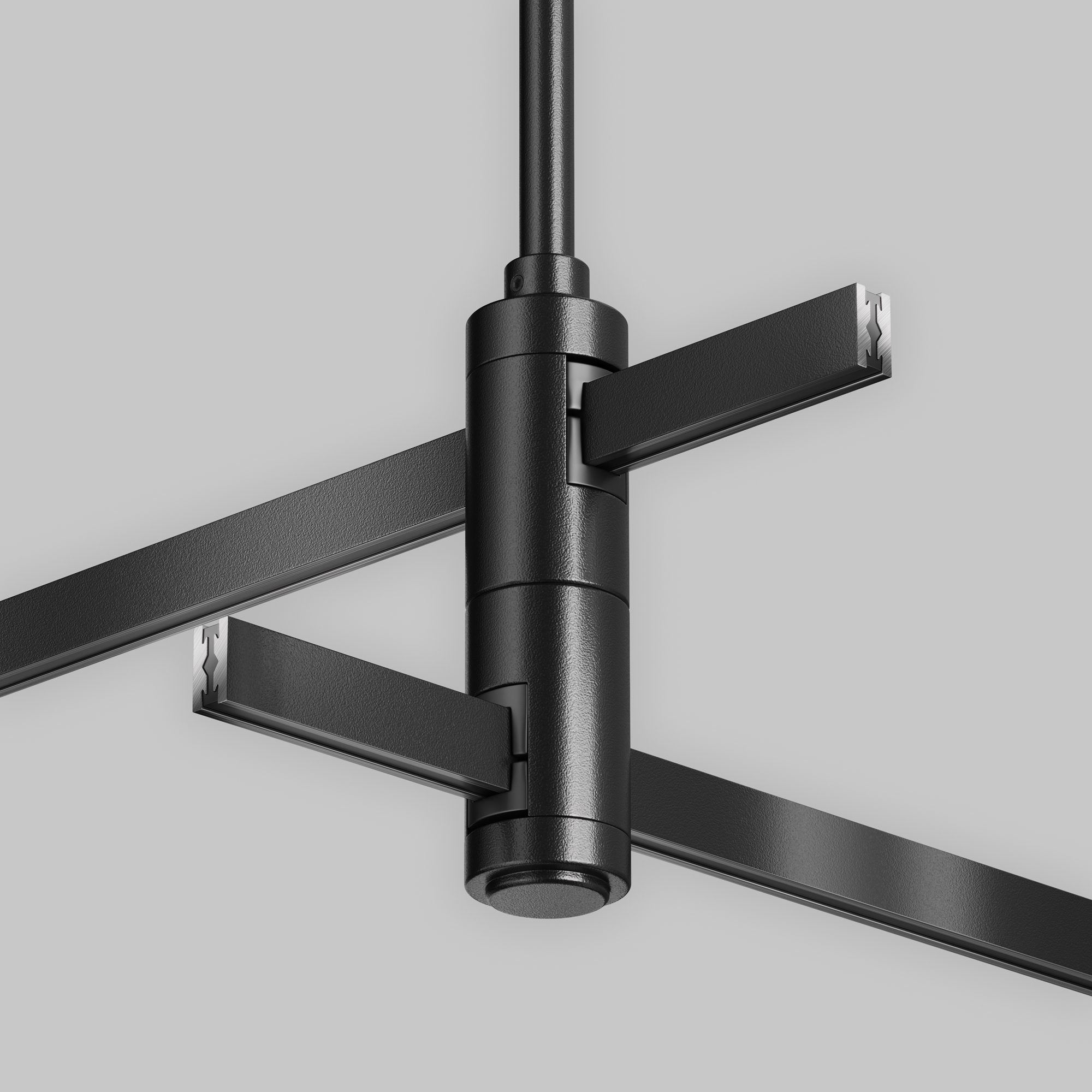 Крепление потолочное Short двойное 78мм Flarity черный Комплектующие для систем освещения с токоведущими элементами Technical TRA156C-D1-B — изображение 3