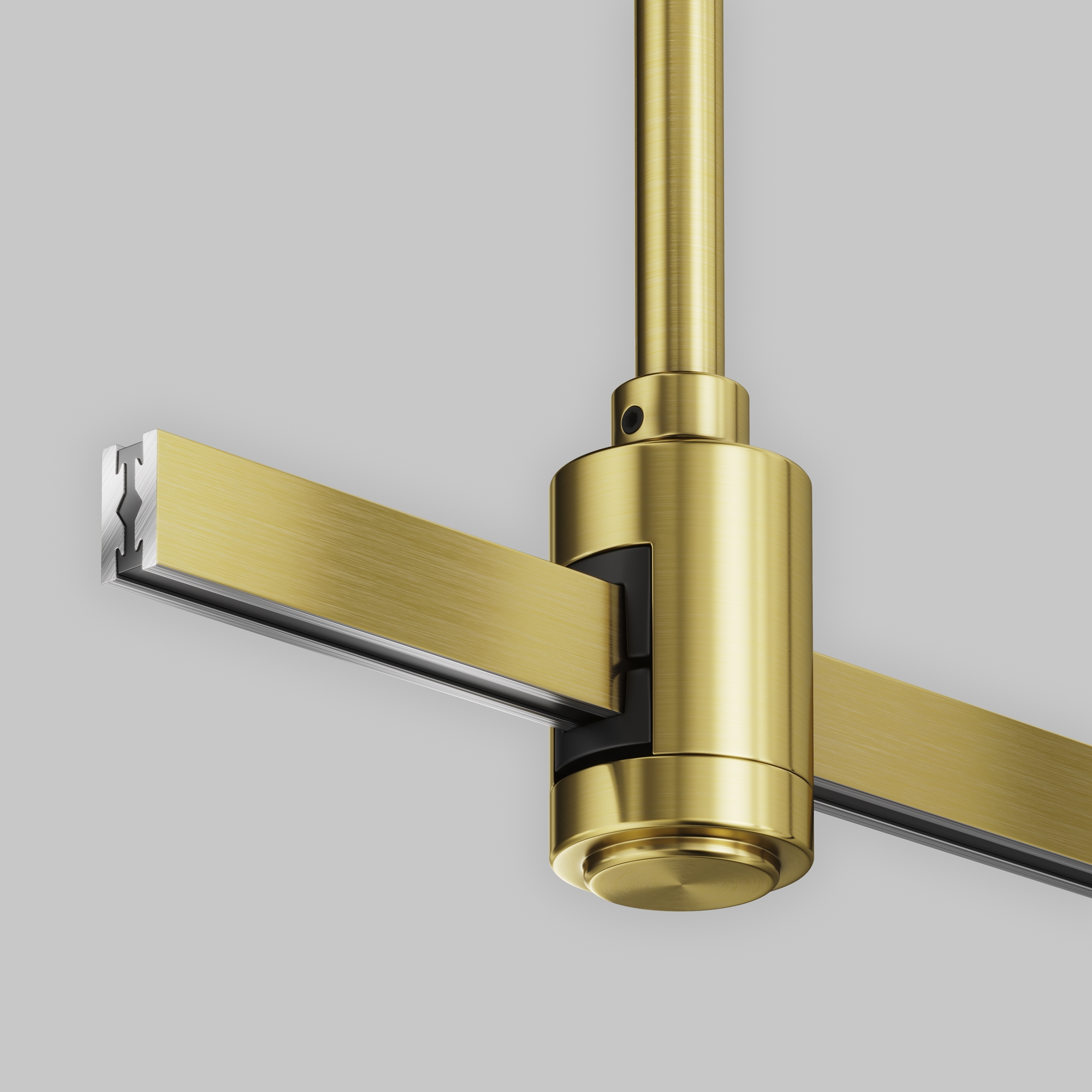 Крепление потолочное Short одинарное 138мм Flarity латунь Комплектующие для трековой системы Technical TRA156C-SL1-BS — изображение 3