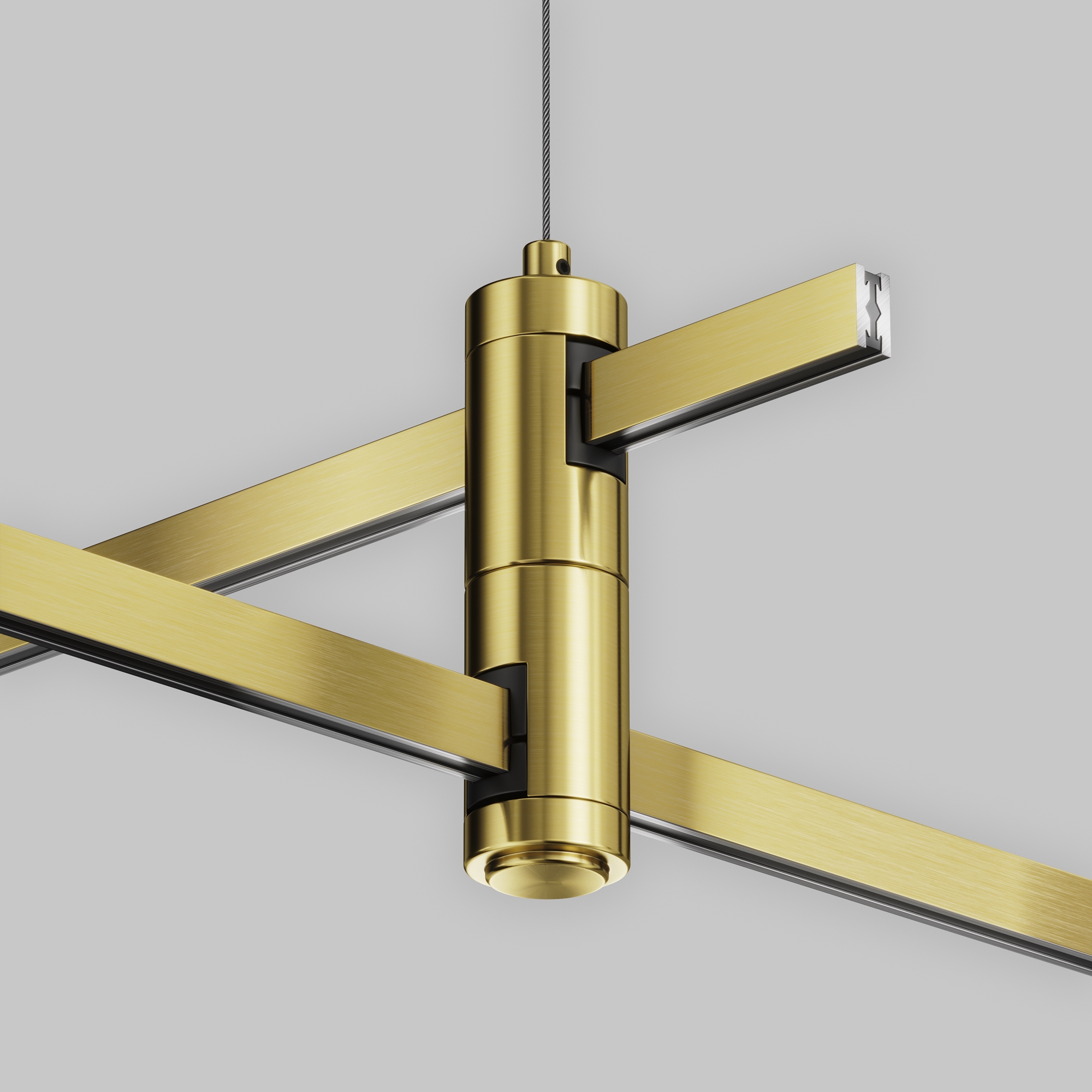 Подвес тросовый Hang двойной Flarity латунь Комплектующие для систем освещения с токоведущими элементами Technical TRA157SW-D1-BS — изображение 2