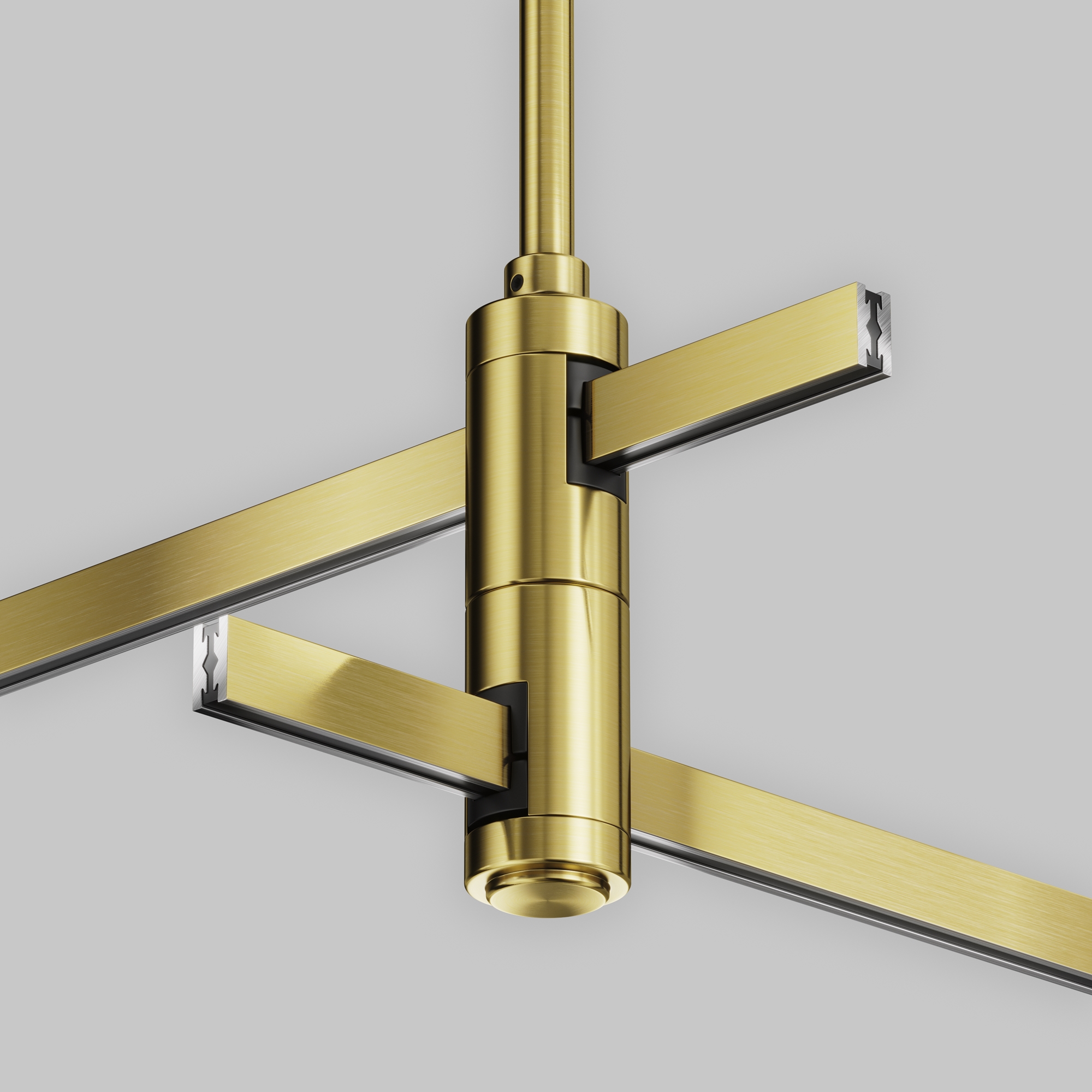 Крепление потолочное Medium двойное 300мм Flarity латунь Комплектующие для систем освещения с токоведущими элементами Technical TRA158C-D1-BS — изображение 3