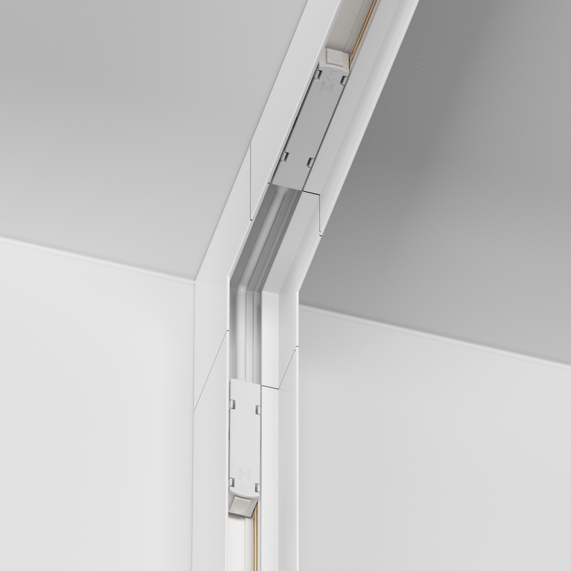 Коннектор угловой внутренний Gravity накладной белый Комплектующие для накладной трековой системы Technical TRX010ICL-21W — изображение 2