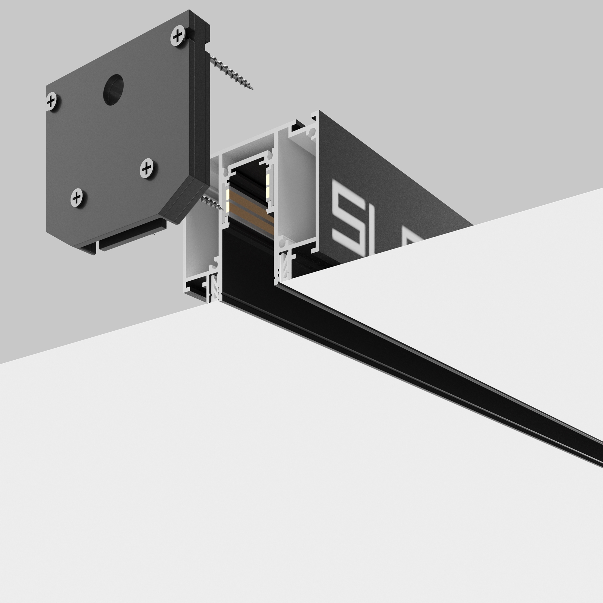 Шинопровод встраиваемый для натяжного потолка Technical TRX034D-422B — изображение 3