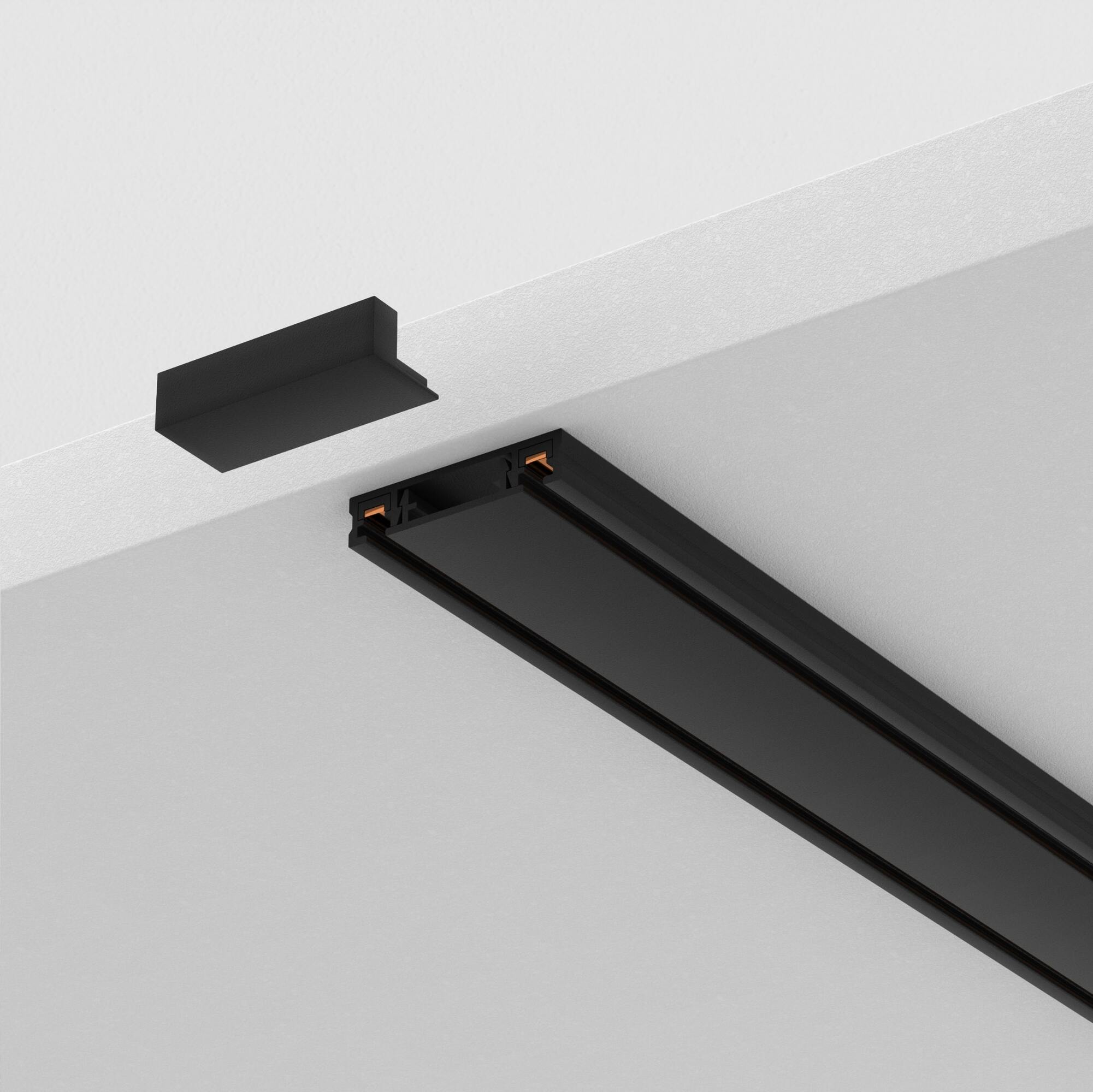 Шинопровод 2м Radity с заглушками в комплекте накладной черный Шинопровод Technical TRX084EC-112B — изображение 3