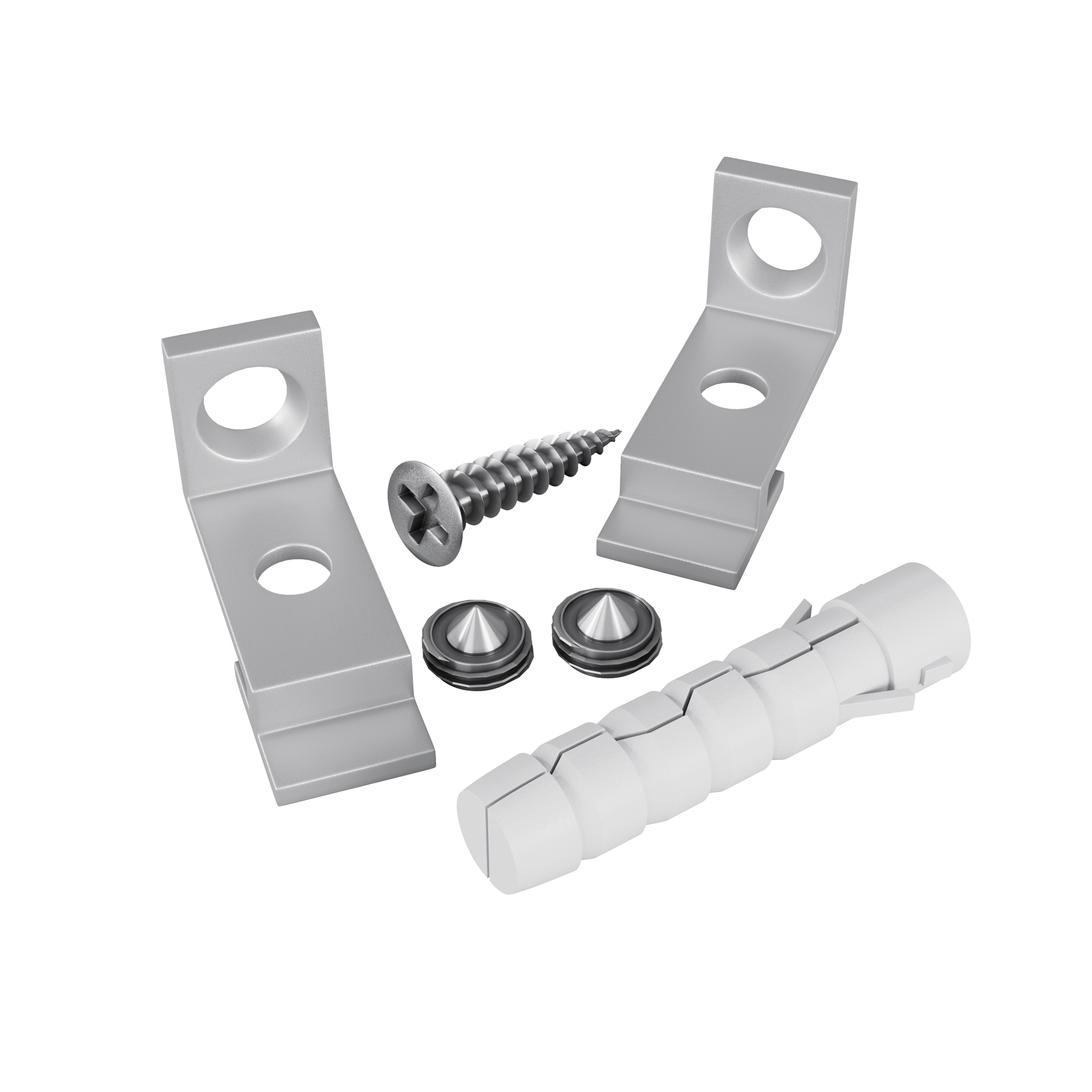 Комплект креплений для радиусного профиля с боковым свечением 2шт. Комплектующие для профиля Led Strip ALM-3535R-1MT