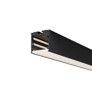 Радиусный профиль 35x35 линейный черный 2.5м Профиль Led Strip ALM-3535R-B-D-2.5M