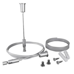 Комплект подвесов для радиусного профиля 2м с проводом питания Комплектующие для профиля Led Strip ALM-3535R-PE-2M