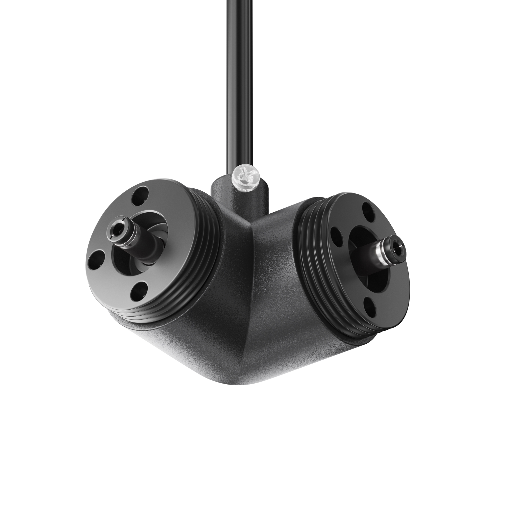 Угловой коннектор для системы Shelf с вводом питания Комплектующие для систем освещения с токоведущими элементами Technical CA014LC-P-B