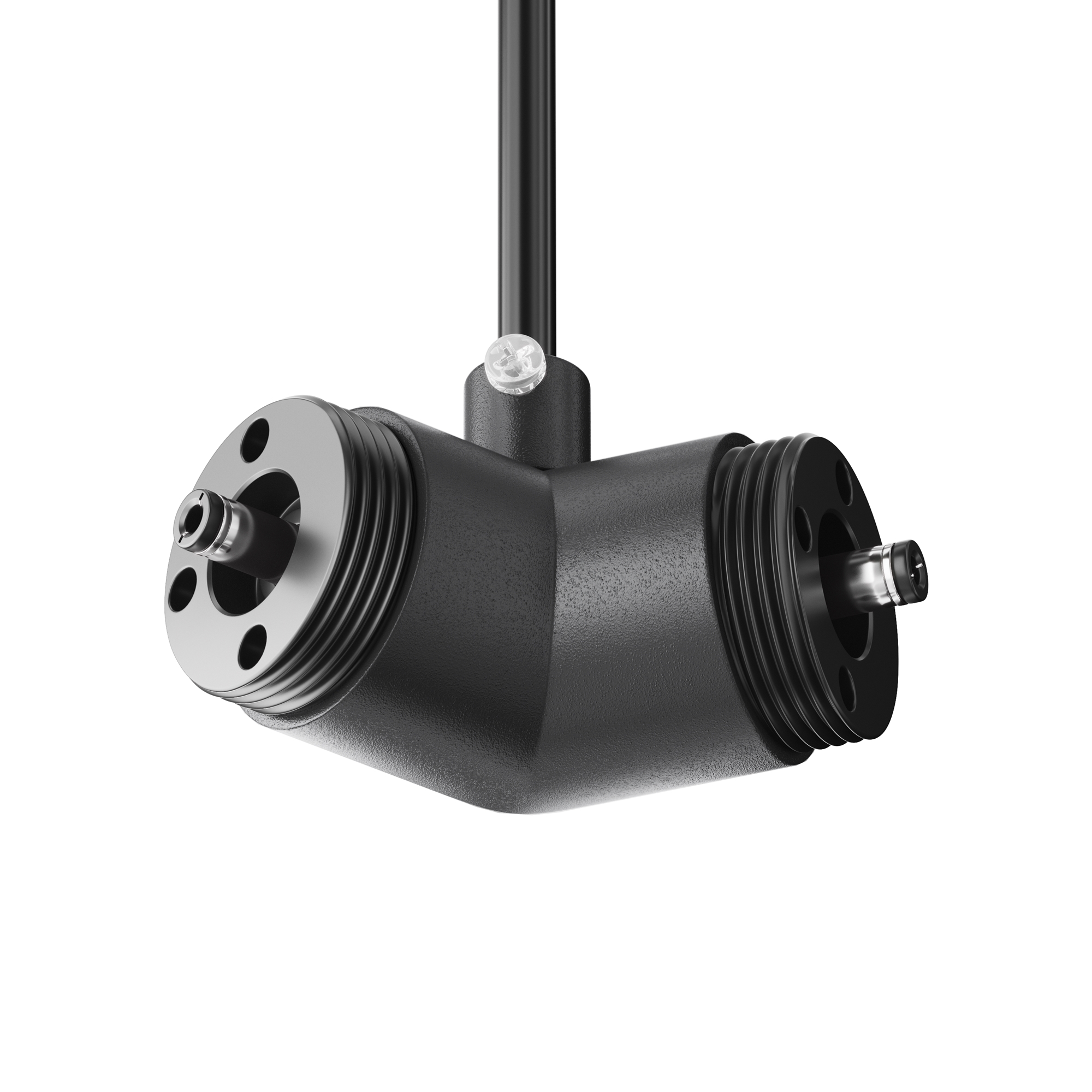 Угловой коннектор 120° для системы Shelf с вводом питания Комплектующие для систем освещения с токоведущими элементами Technical CA018LWC-P-B