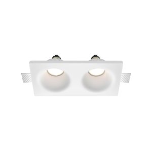 Встраиваемый светильник Gyps Modern GU10 2x10Вт Встраиваемый светильник Technical DL002-DW-02-W