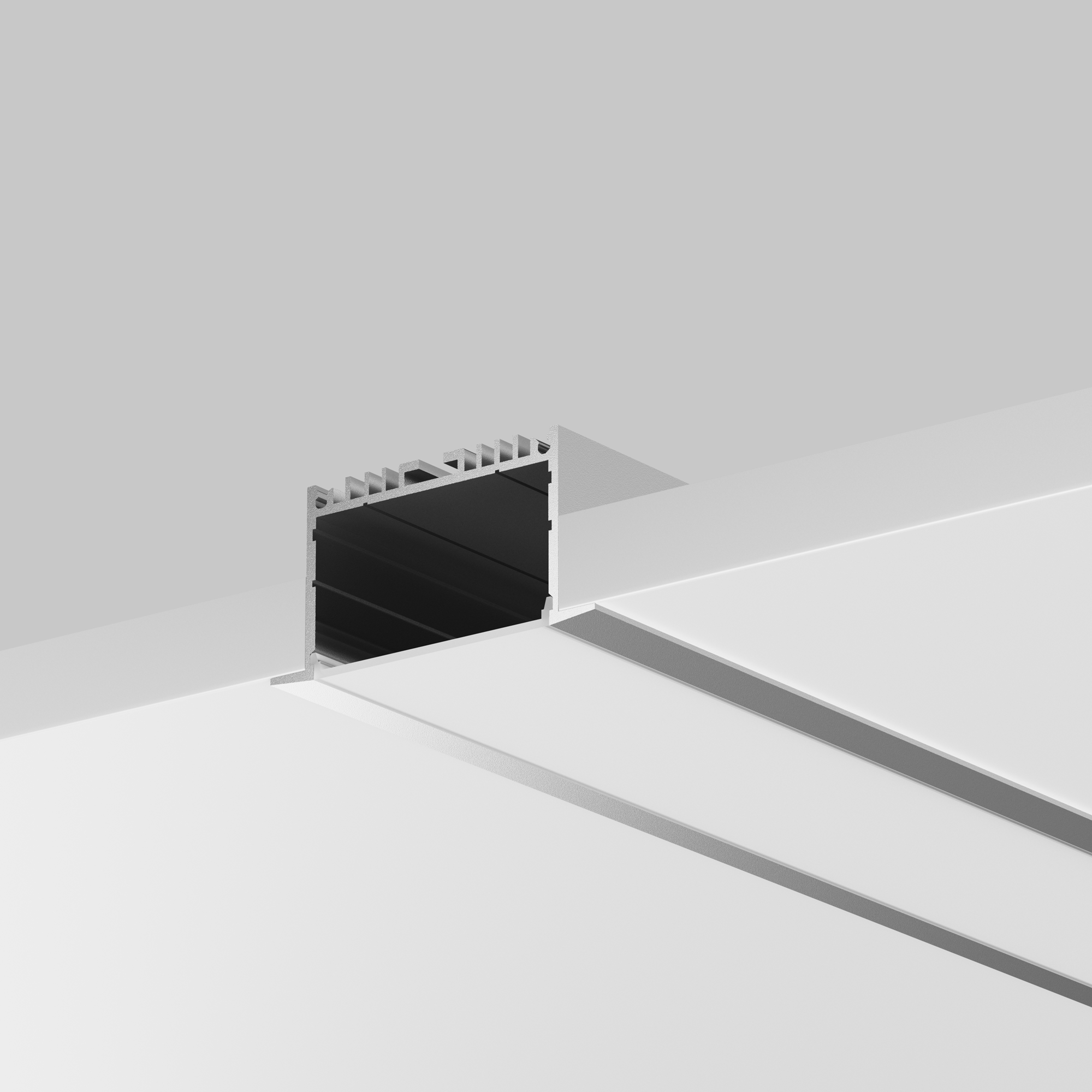 Алюминиевый профиль встраиваемый ALM-6332-S-2M Профиль Led Strip 632004 — изображение 2