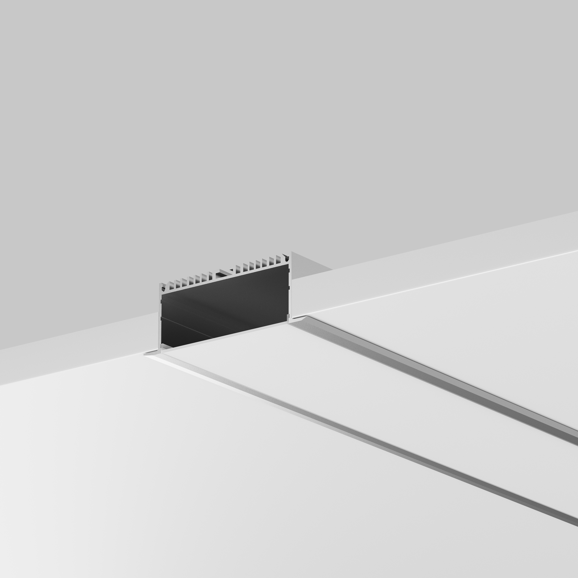 Алюминиевый профиль встраиваемый ALM-8832-S-2M Профиль Led Strip 632007 — изображение 2