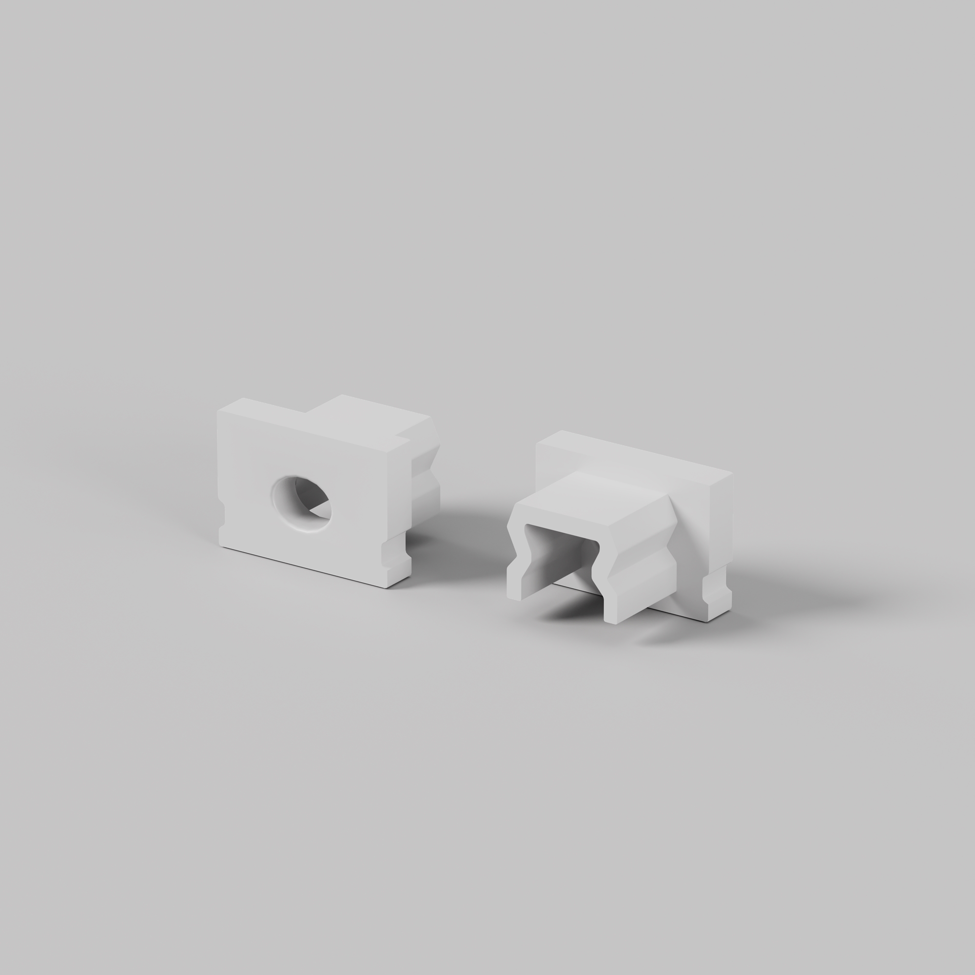 Комплект заглушек (для профиля ALM-1007-S-2M) 2 шт. Комплектующие для профиля Led Strip 642010 — изображение 4