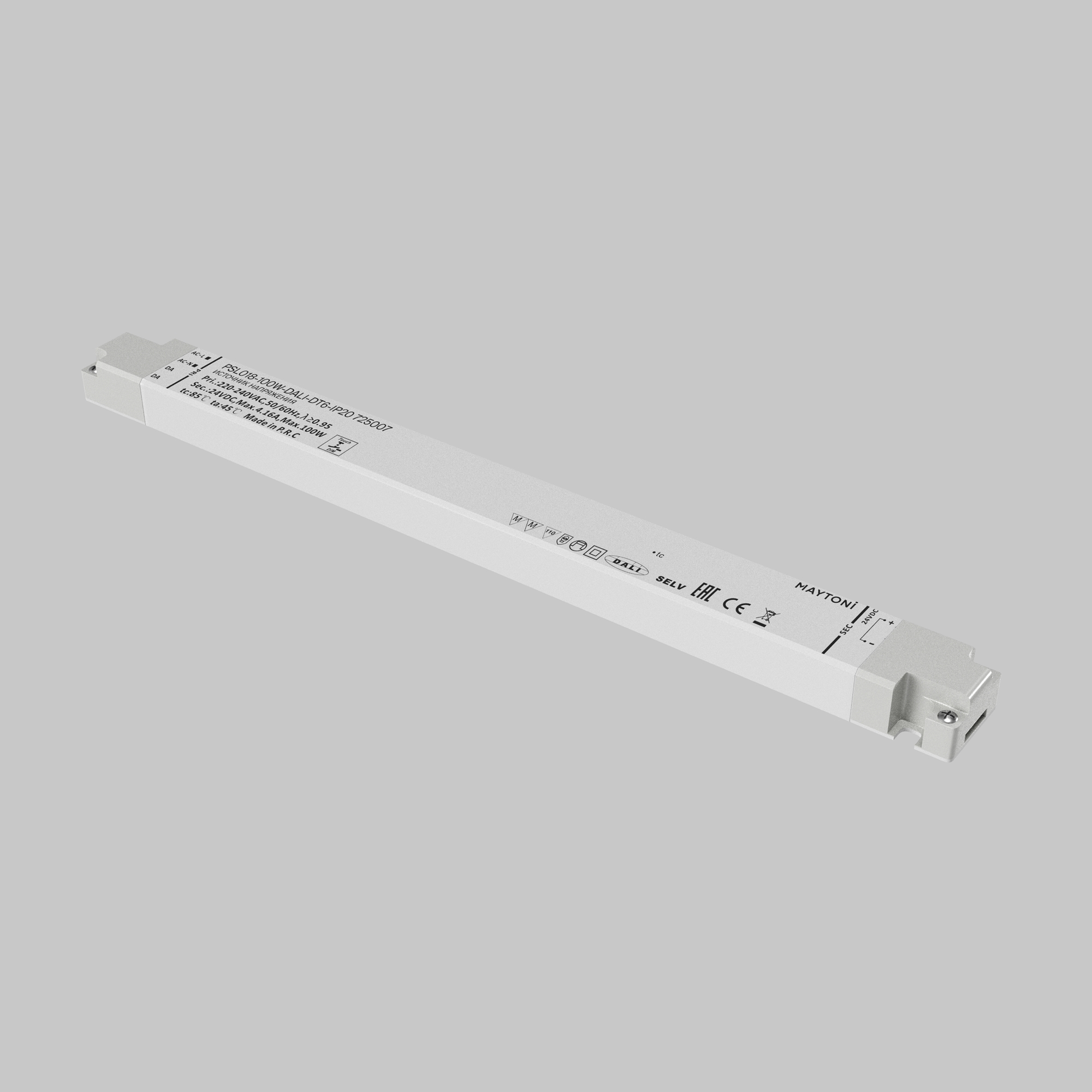 Источник напряжения 24В DALI DT6 100Вт IP 20 Источник напряжения Lighting control 725007 — изображение 2