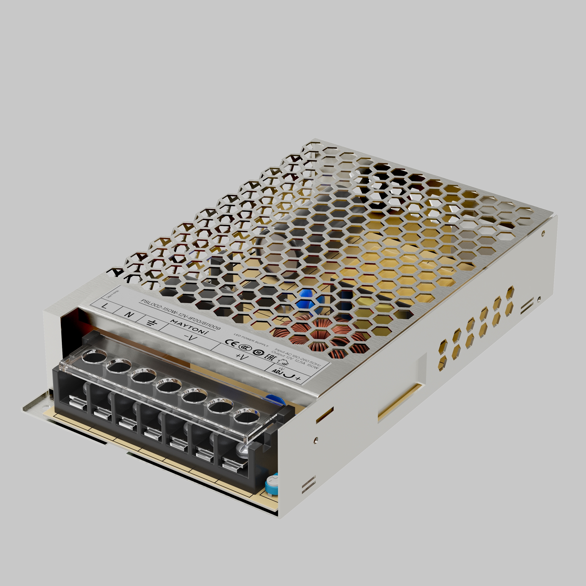 Источник напряжения PSL002 12В 150Вт IP 20 811009 Источник напряжения Led Strip 811009 — изображение 2