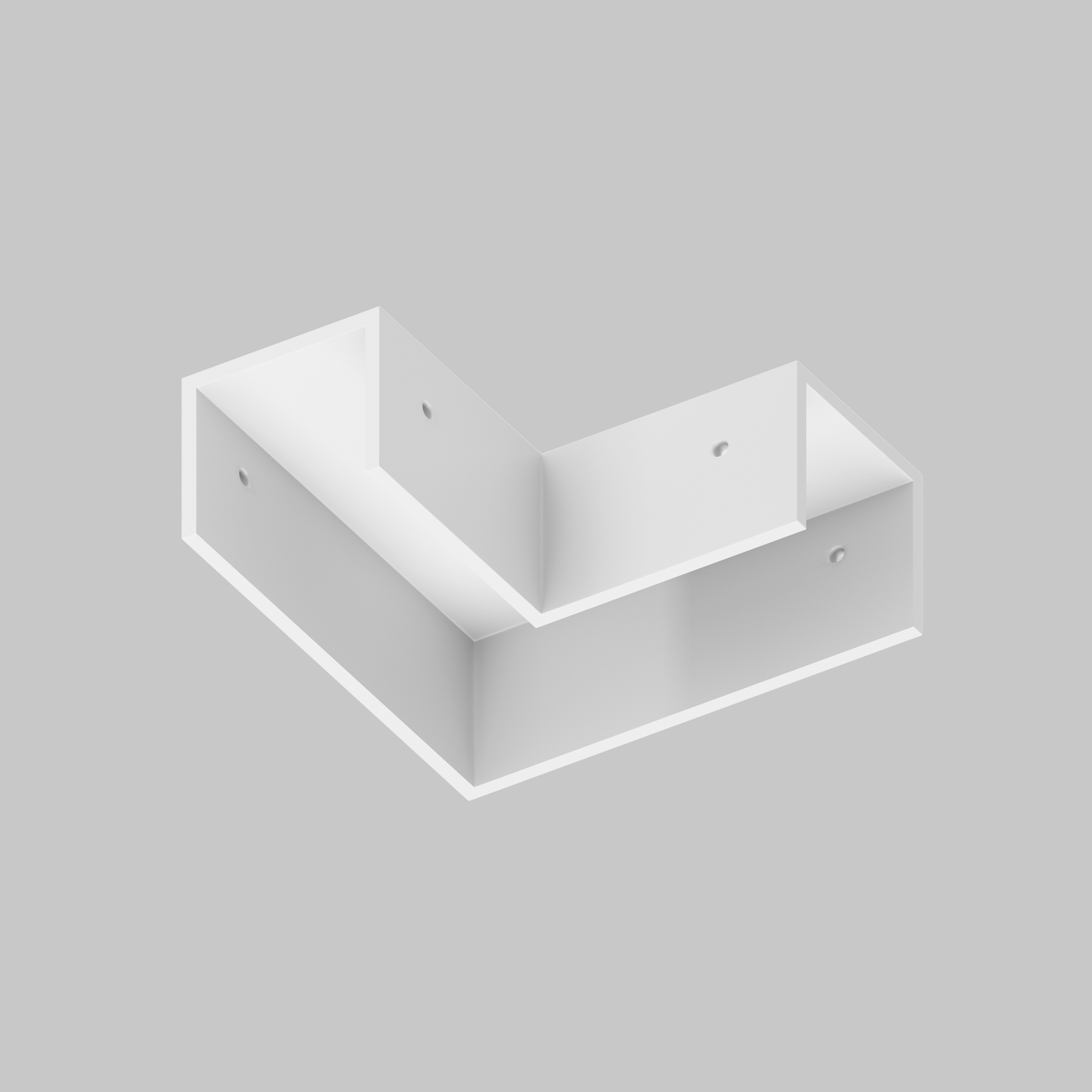 Коннектор угловой для профиля Elasity IP Комплектующие для профиля Outdoor O-TR001-AC90-W — изображение 2