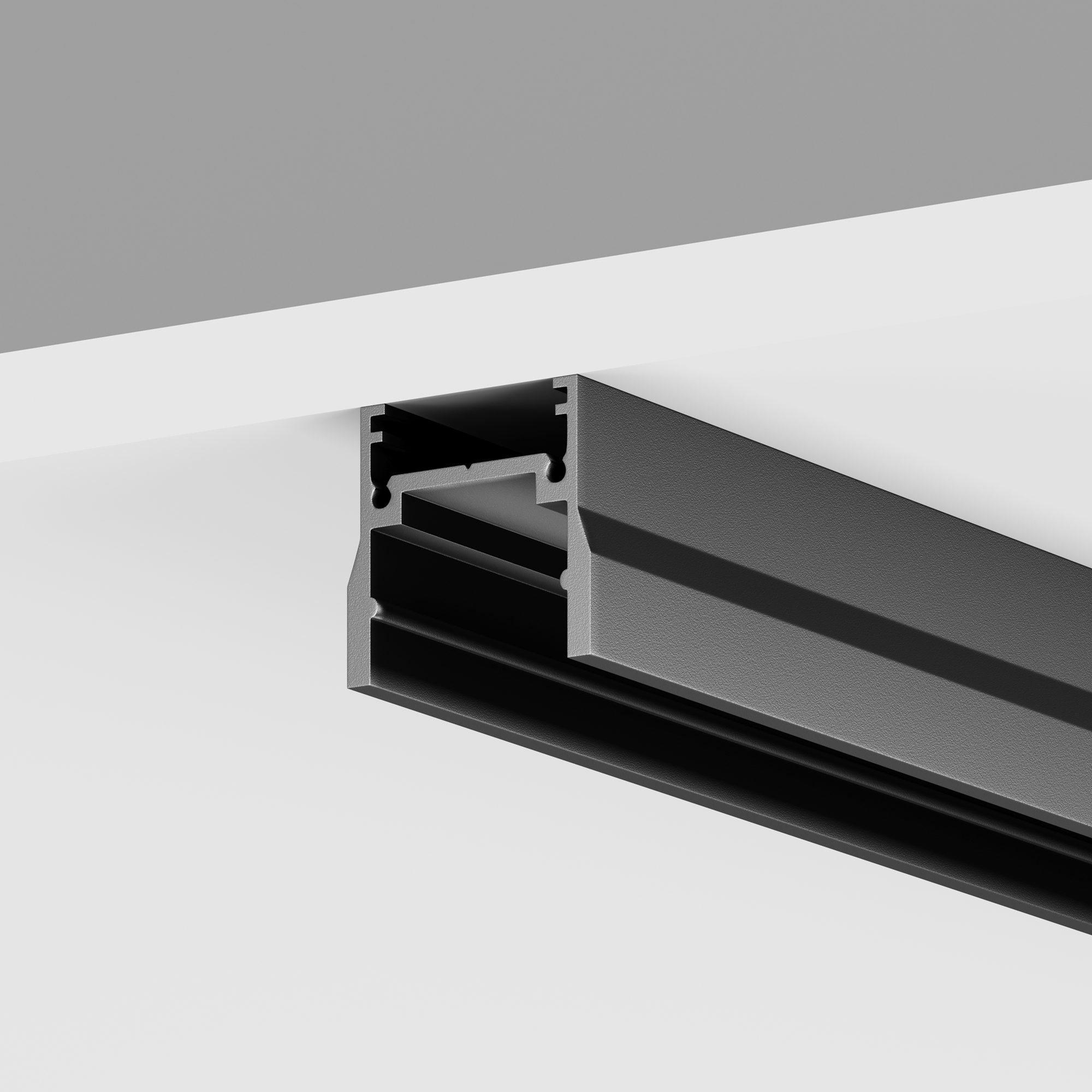 Профиль 3м Elasity IP накладной черный Профиль Outdoor O-TR001-P-B3M — изображение 2