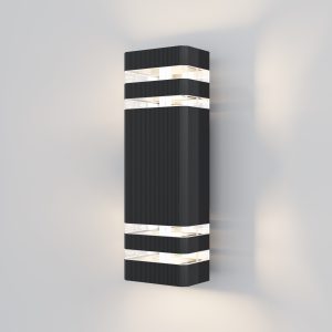 Настенный светильник (бра) Unter den Linden E27х2 60Вт IP 54 Уличный настенный светильник Outdoor O578WL-02B