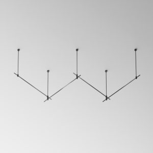 Готовая конструкция прямая 4м двухуровневая на жестких подвесах Long H804 мм без светильников и блока питания