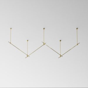 Готовая конструкция прямая 4м двухуровневая на жестких подвесах Long H804 мм без светильников и блока питания