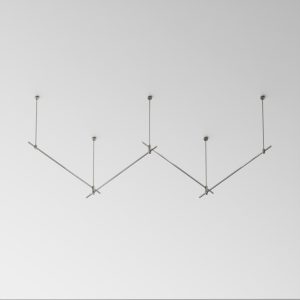 Готовая конструкция прямая 4м двухуровневая на жестких подвесах Long H804 мм без светильников и блока питания