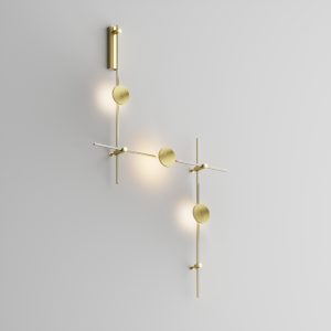 Готовая конструкция настенная прямая 1м х 1м х 1м со светильниками Plato 3 шт. и блоком питания